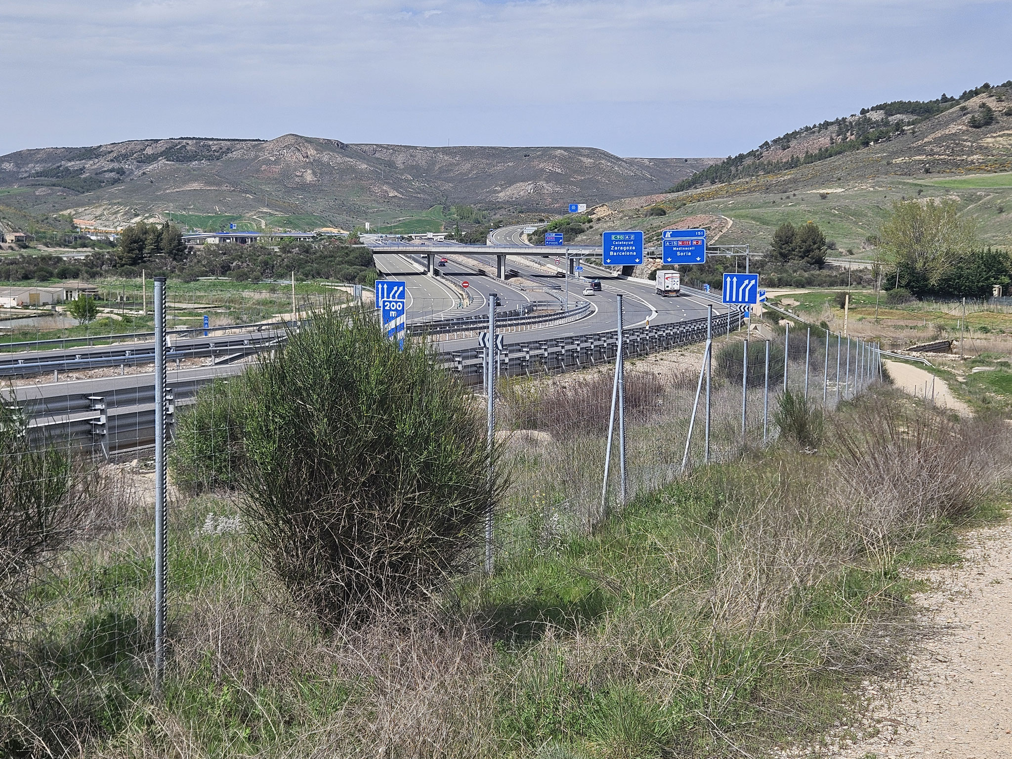 Medinaceli Estación, Autobahn Madrid-Zaragoza.