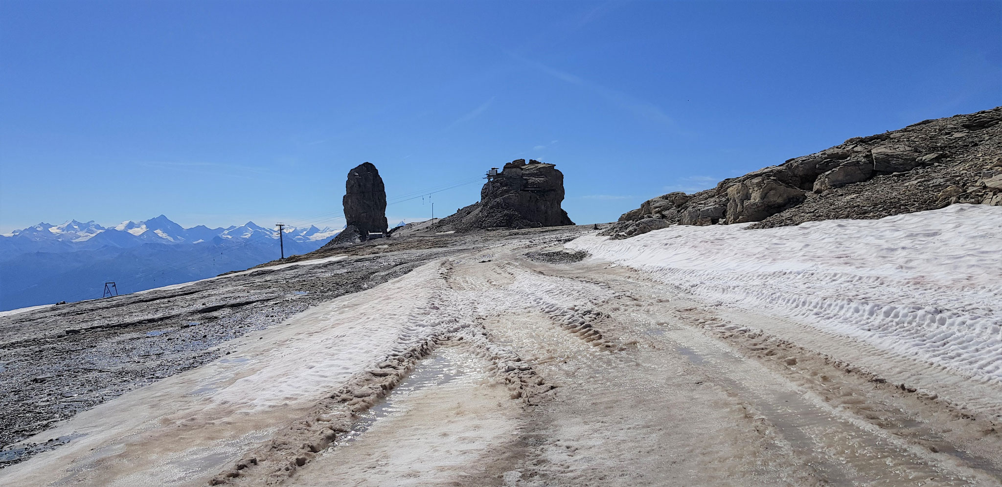 Ende des Glacier Walk: Quille du Diable.