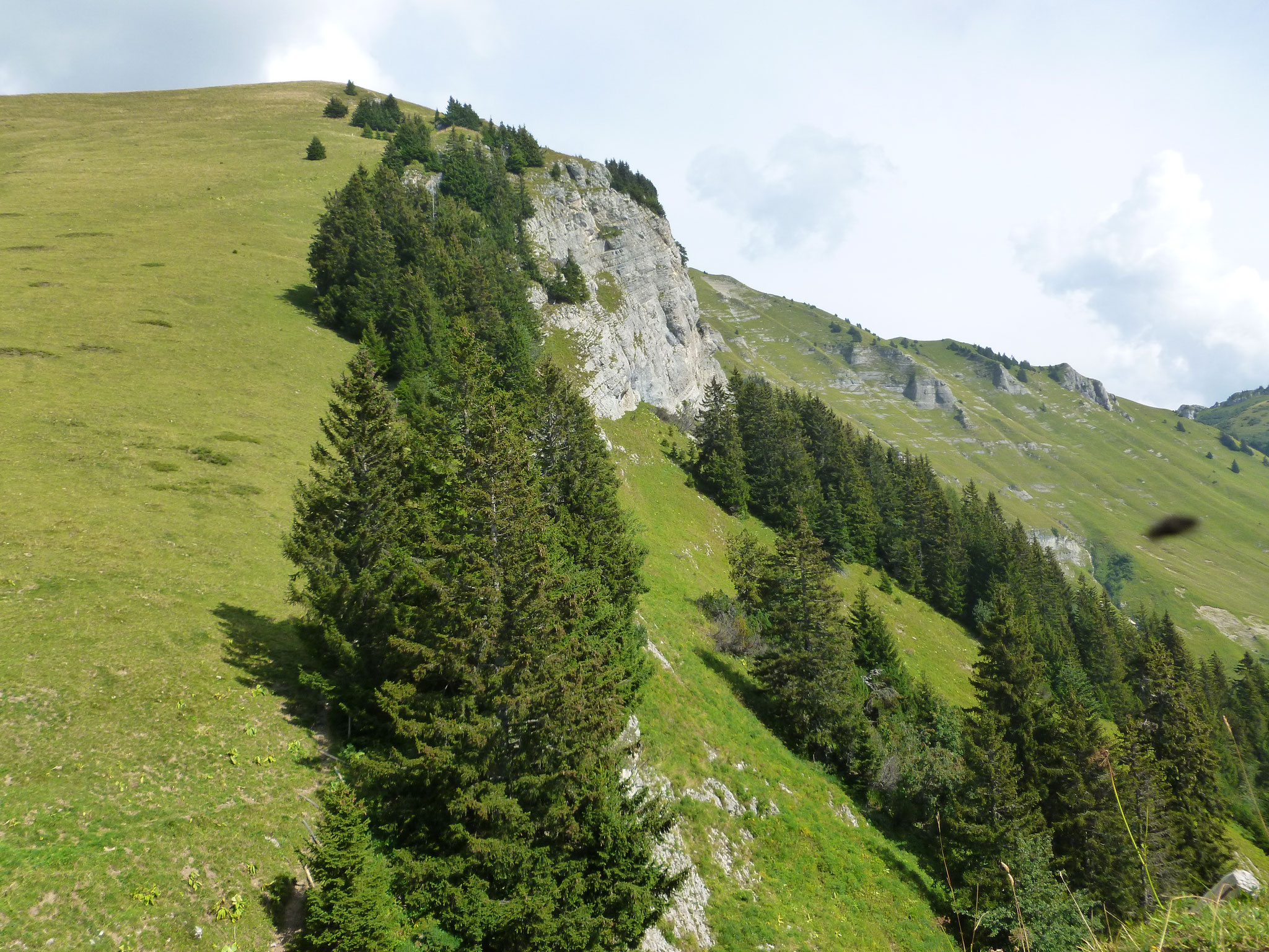 Col de Tompey, Krete Richtung Berneuse.