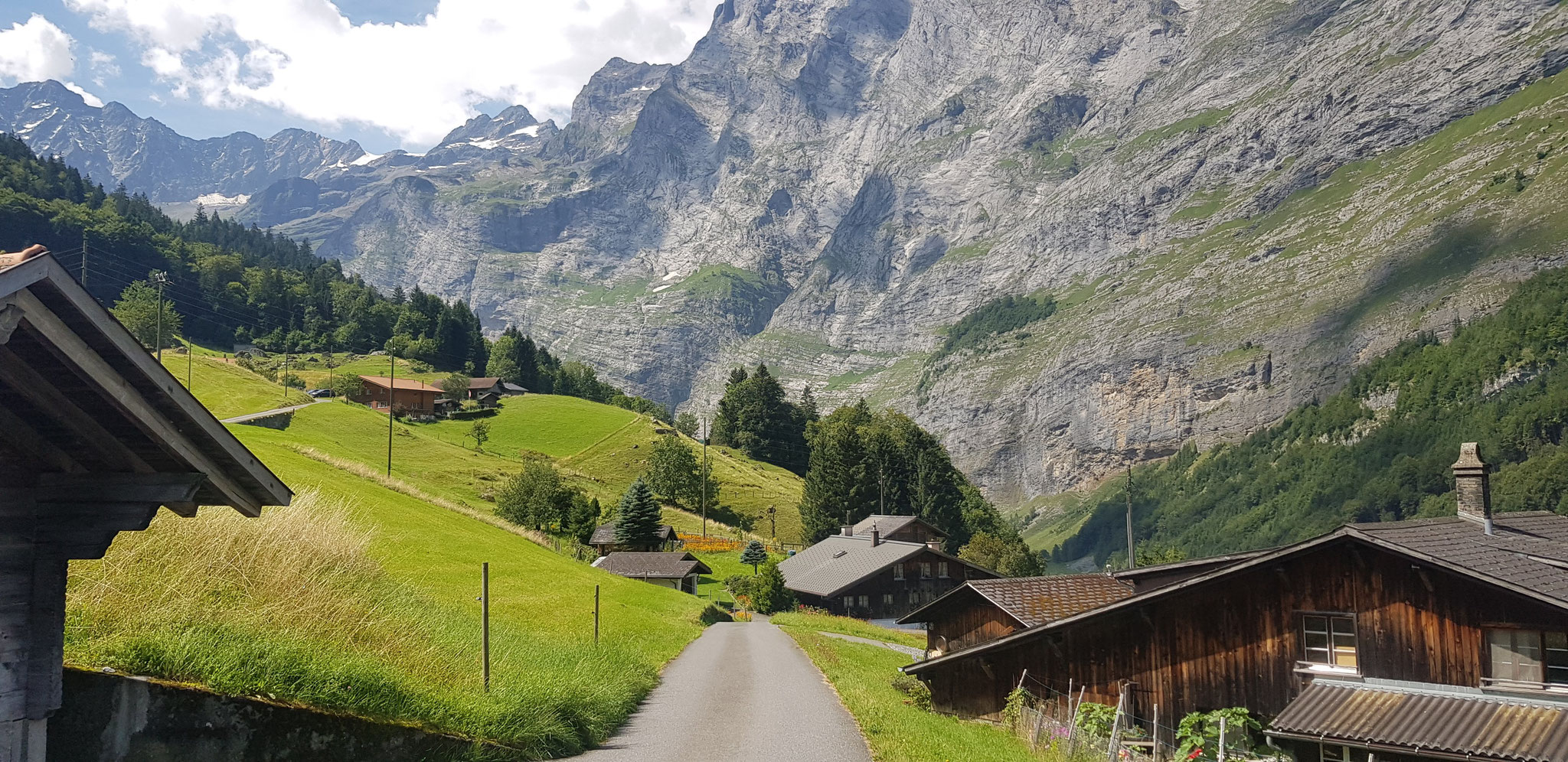 Unterstock. Blick zurück zur Dossenhütte.