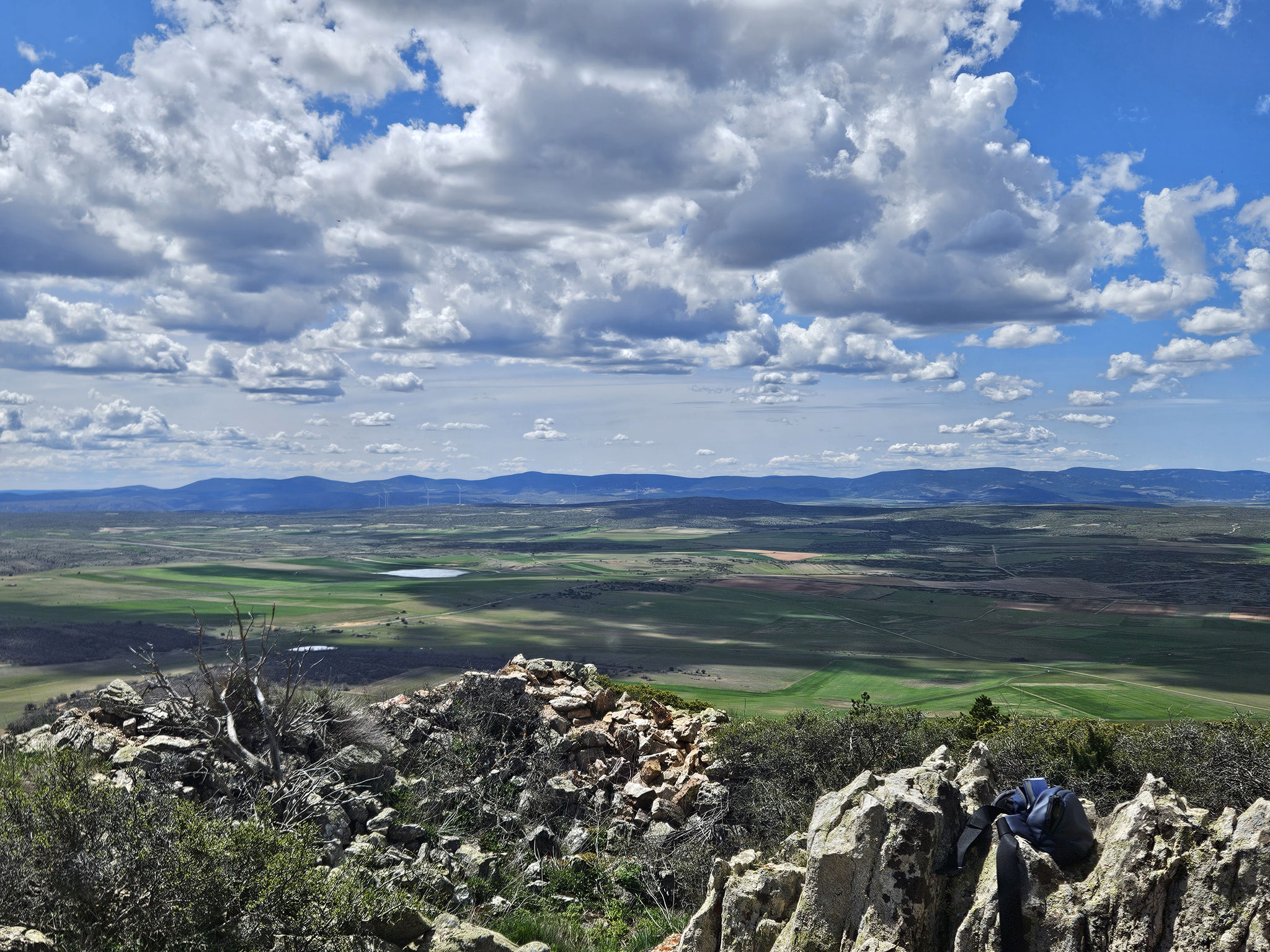 San Ginés: Blick nach Südwesten, Sierra de Albarracín.