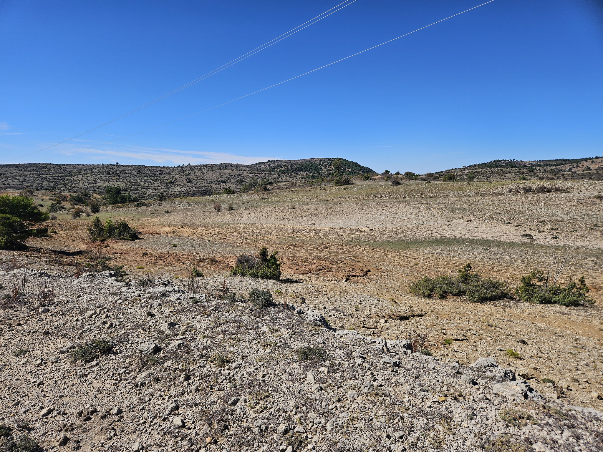 Plateau beim Camping Las Majadas.