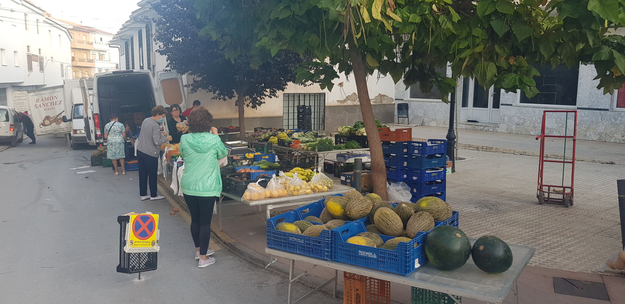 Gemüsemarkt in Zújar.