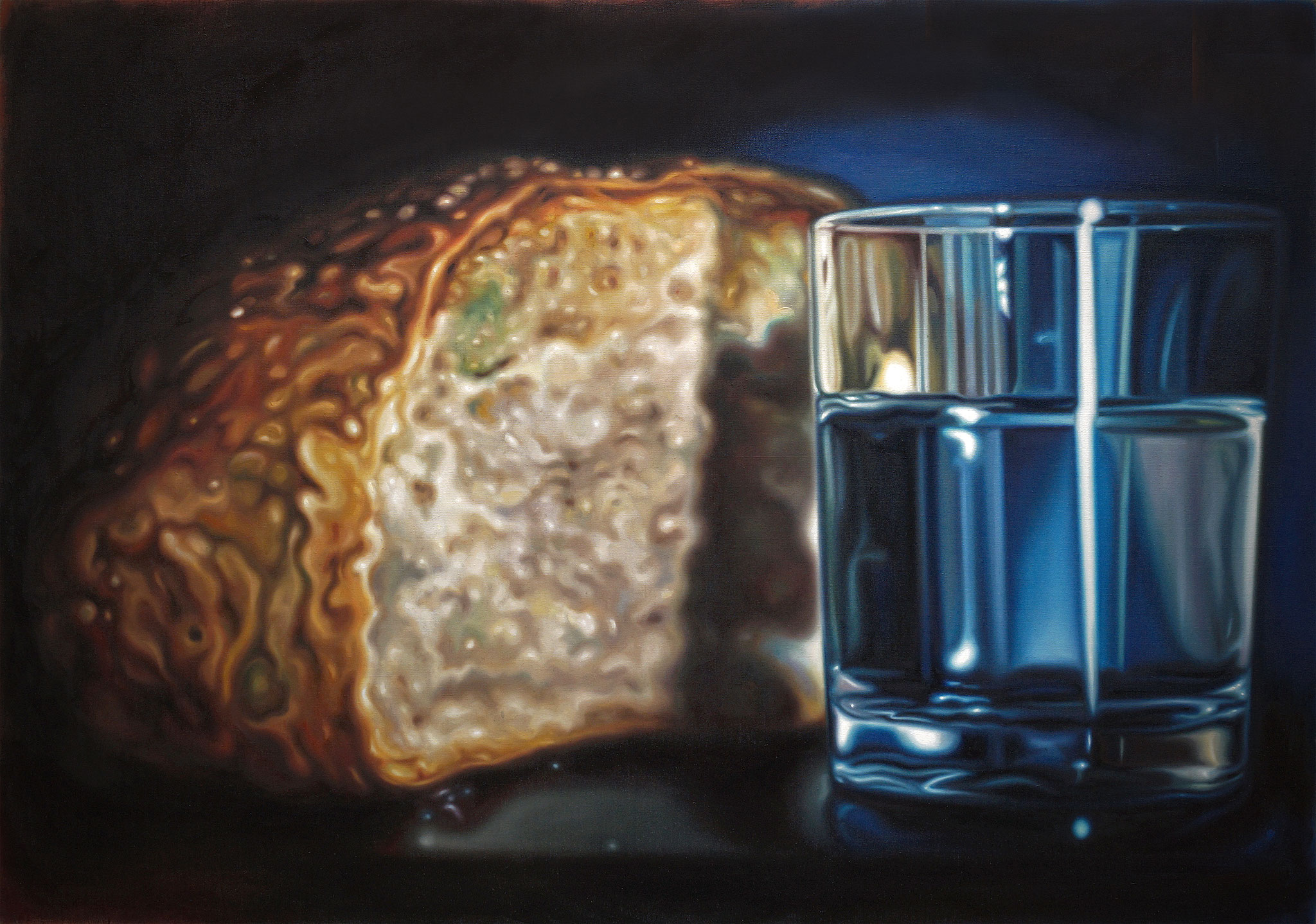 Wasser und Brot, 122x172 cm, Öl auf Leinwand, 2020