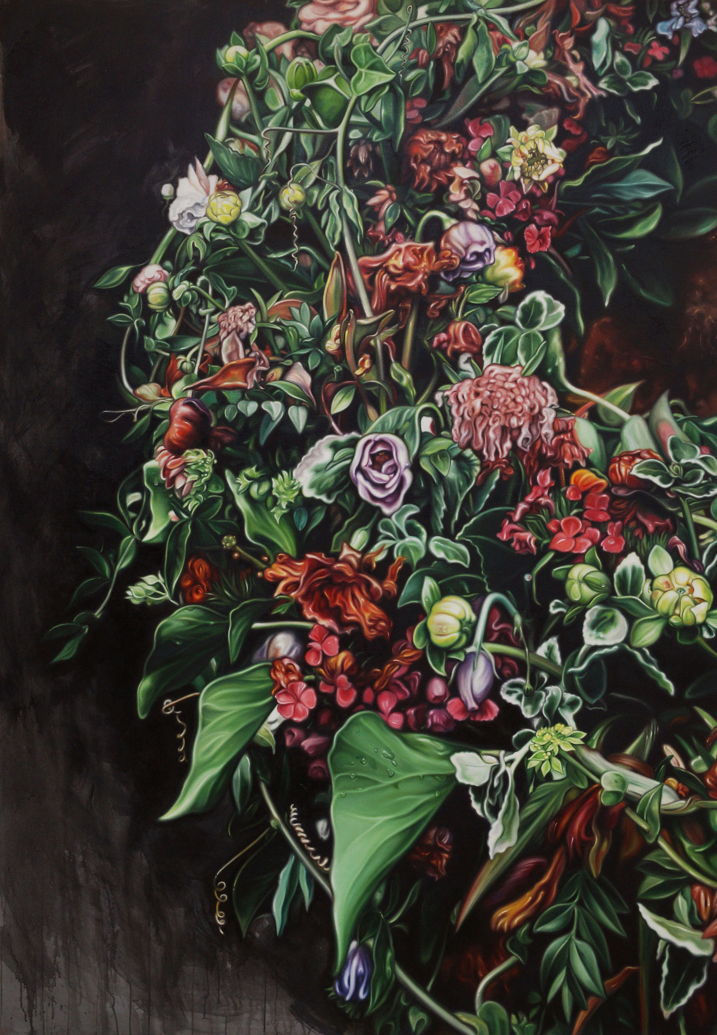 in memoriam, 230x160 cm, Öl auf Leinwand, 2020