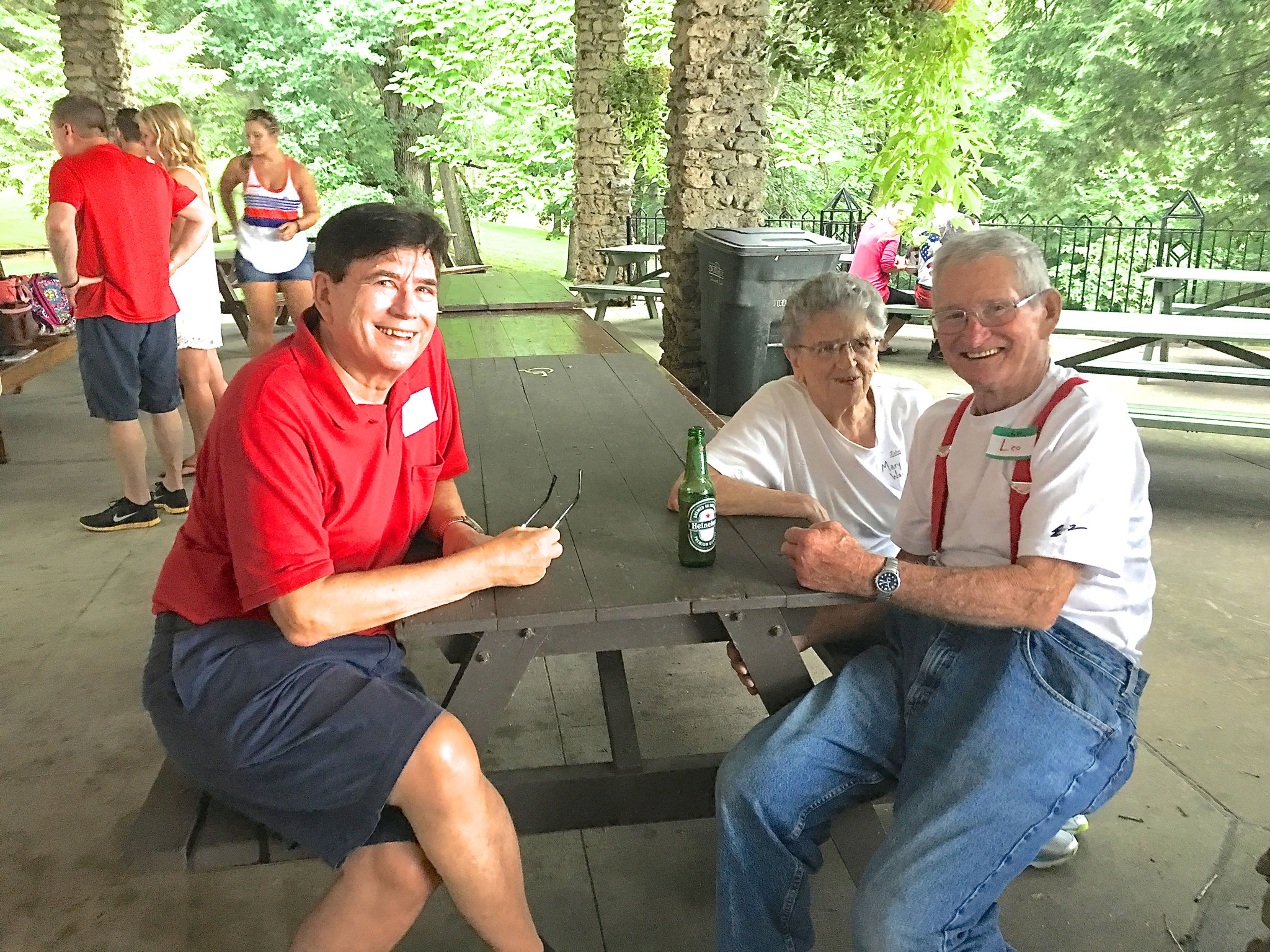 John with Mary Lou Wagner and Leo Wagner