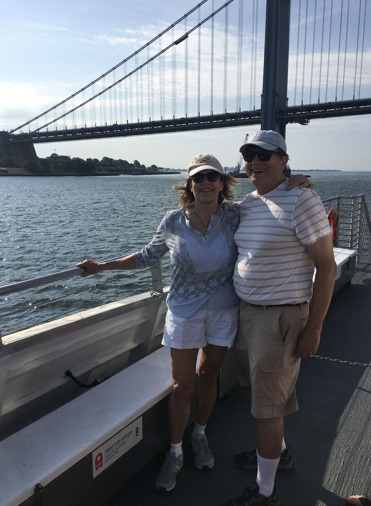 Trip by ferry to the Rockaways, July, 2019  John & Lorraine