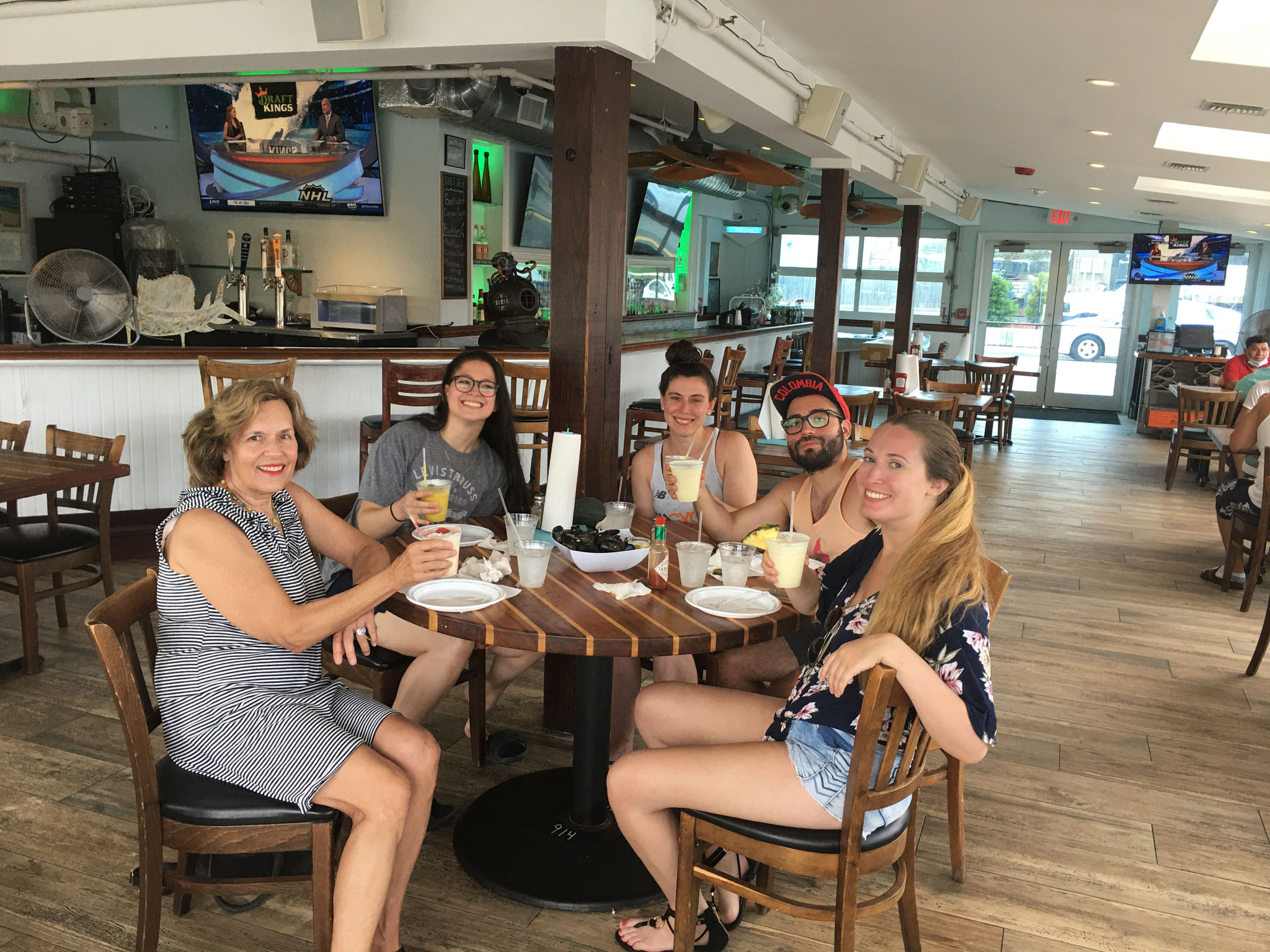 Lab Trip to the Beach-Lorraine, Mindy, Jackie, Jorge, & Krysta