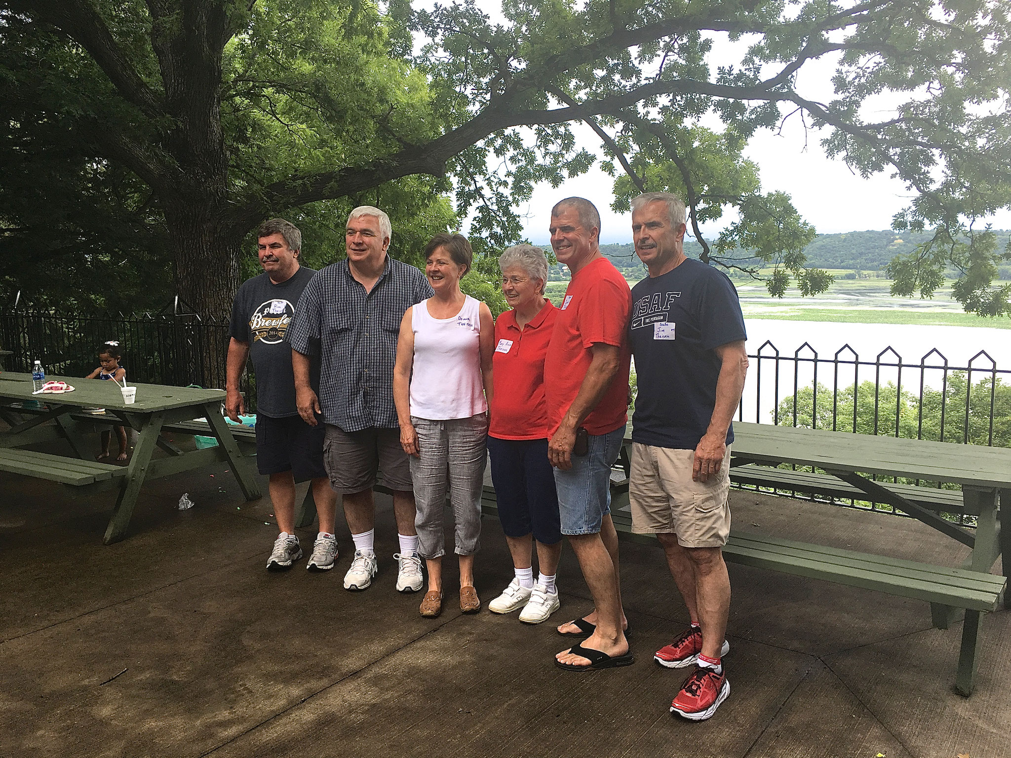 Ron, Steve, Donna, Mary Ann, Dave, and Jim Theisen