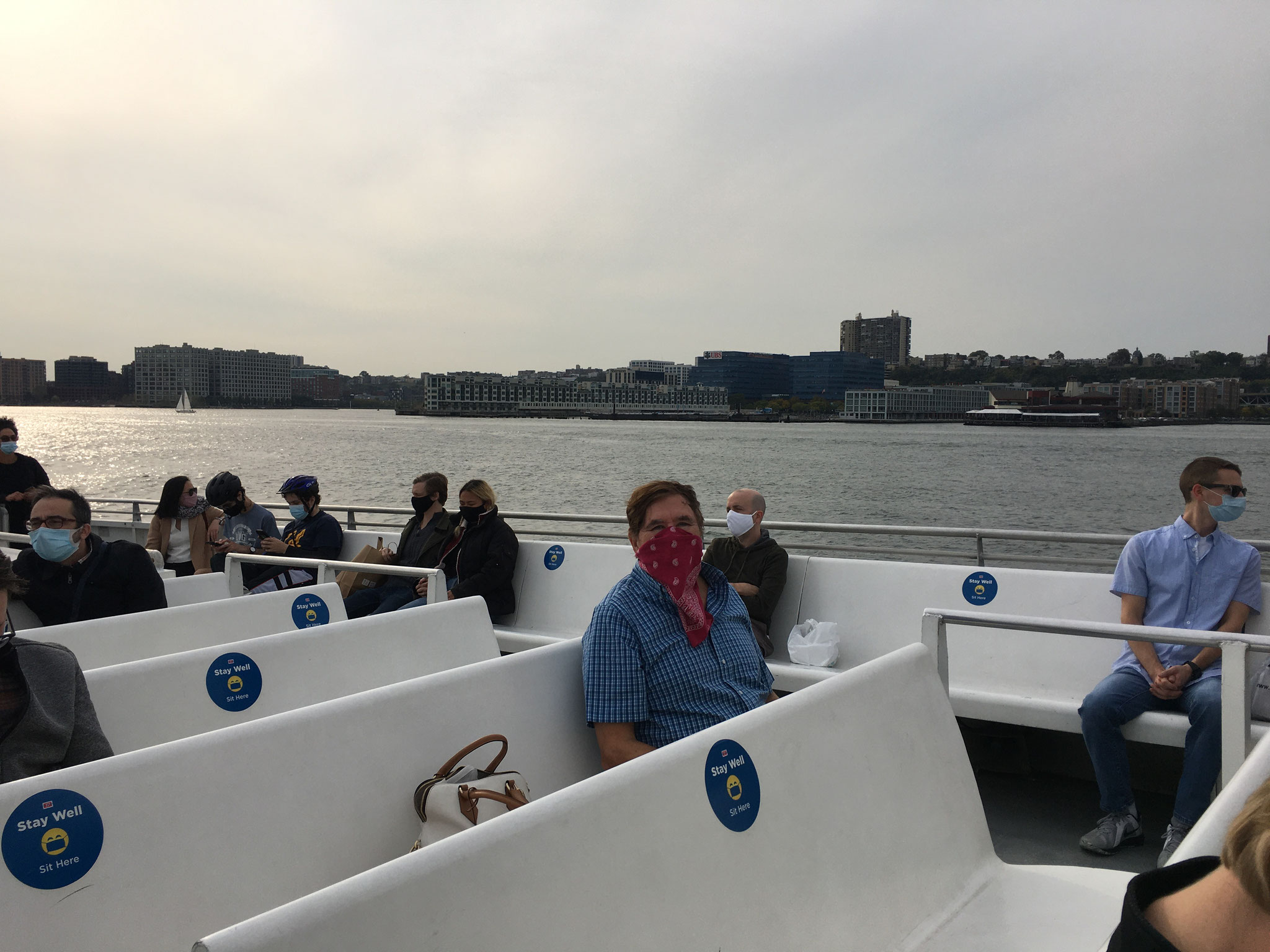 The Bandit, 23, on the Hudson River Ferry, NJ 10-10-20