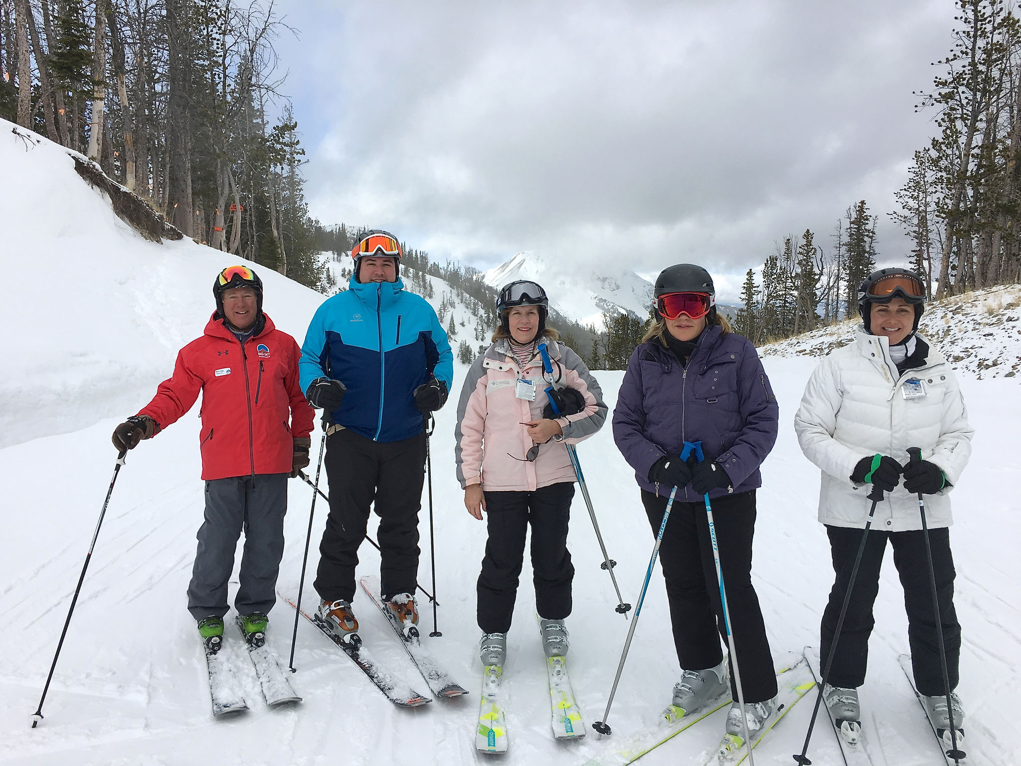 Dick Fast, Greg, Lorraine, Celeste, Allie Big Sky 2017