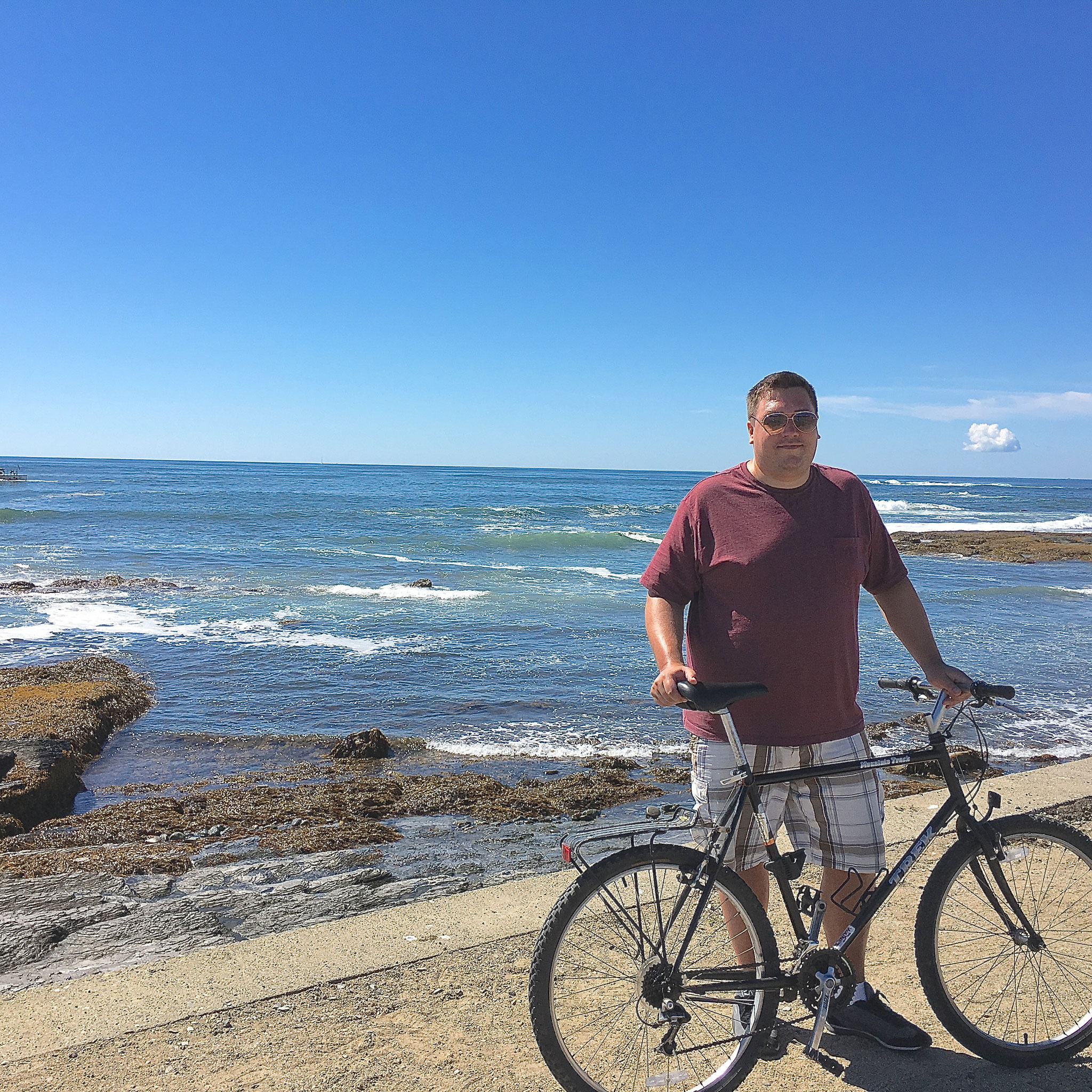 Greg riding in Newport, RI on Aug. 30, 2016