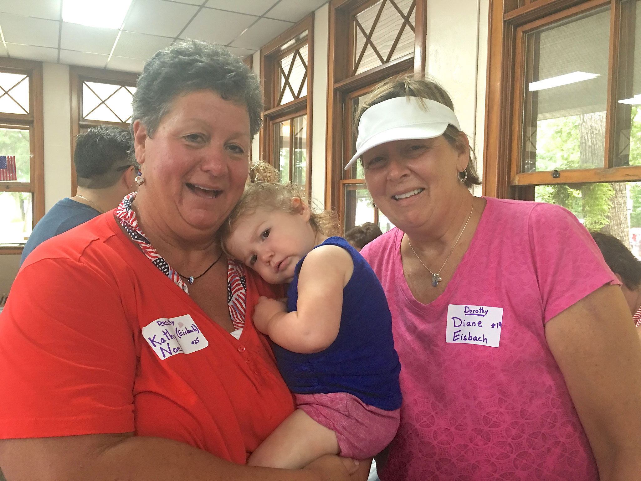 Kathy Noel, Finley Rose Zalaznik, and Diane Eisbach