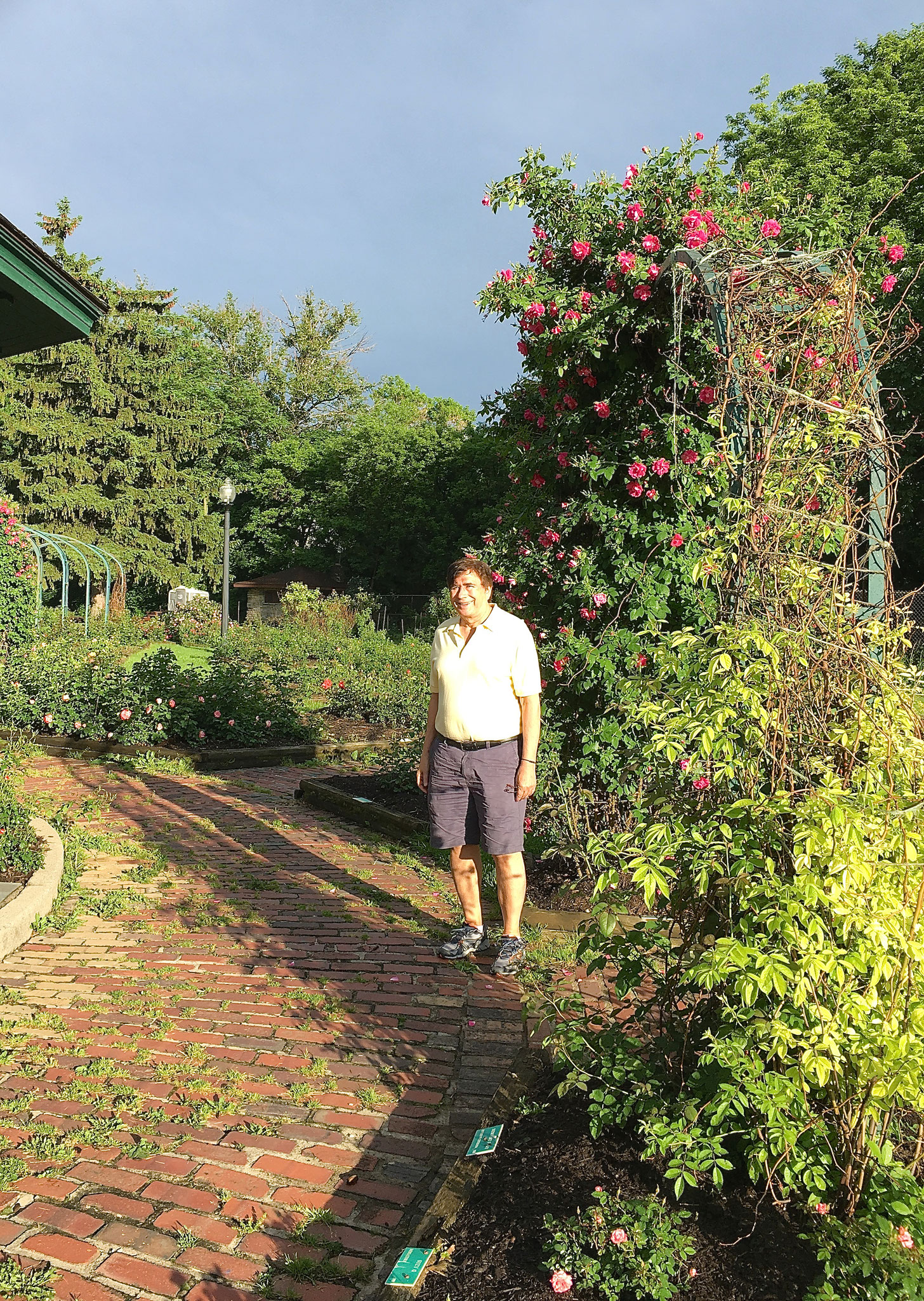 John in the rose garden at Thornden Park June 5, 2016 Syracuse, NY