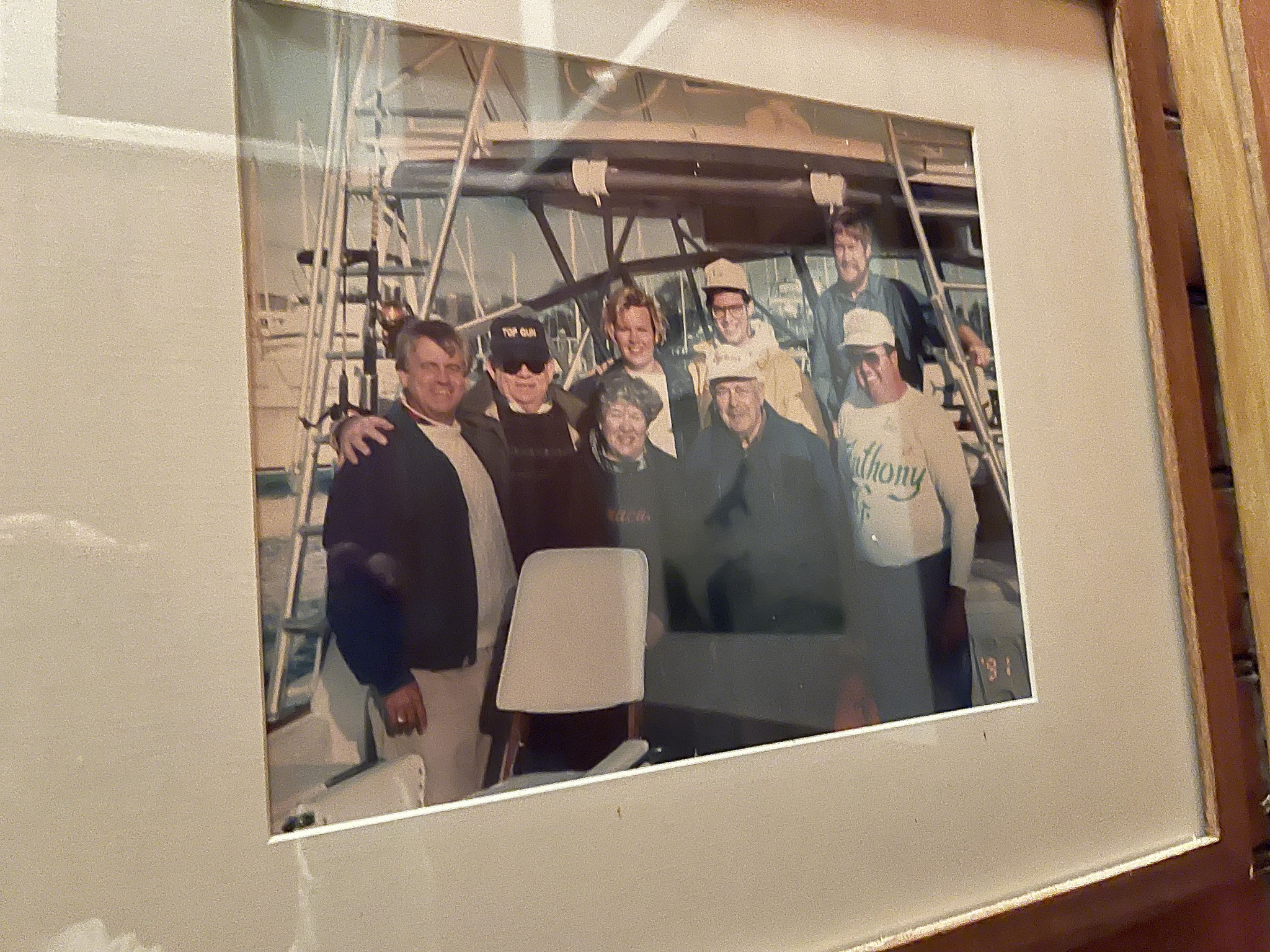 Old Picture of Bill Gudas with Stuart Kagel & Celeste Gudas, Al & El fishing in RI