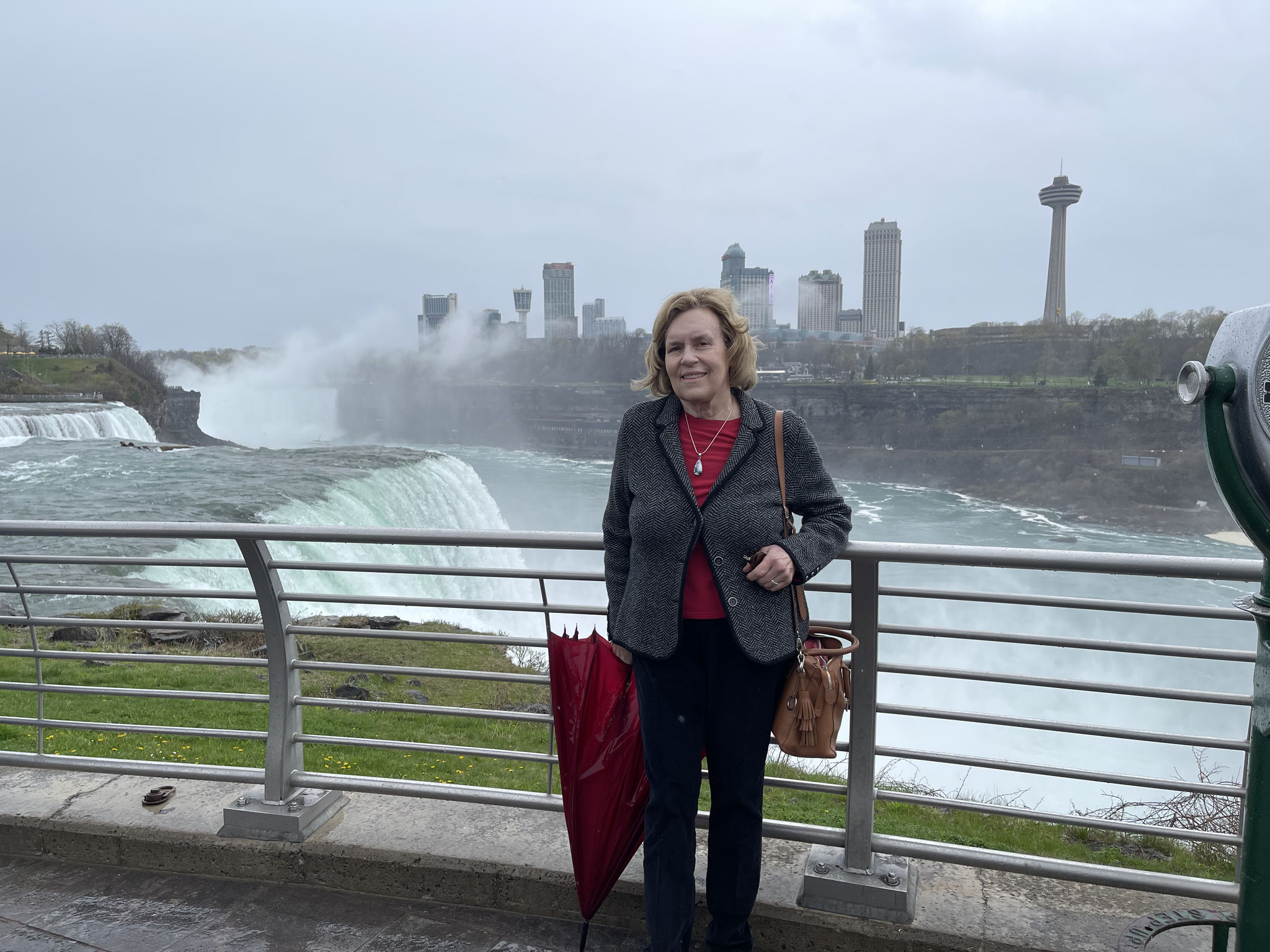 at Niagara Falls on our way to Toronto 4/30/2023