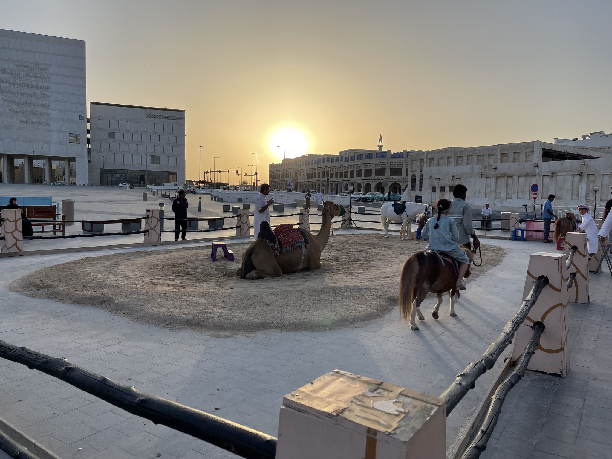 at the souq Waqif in Doha