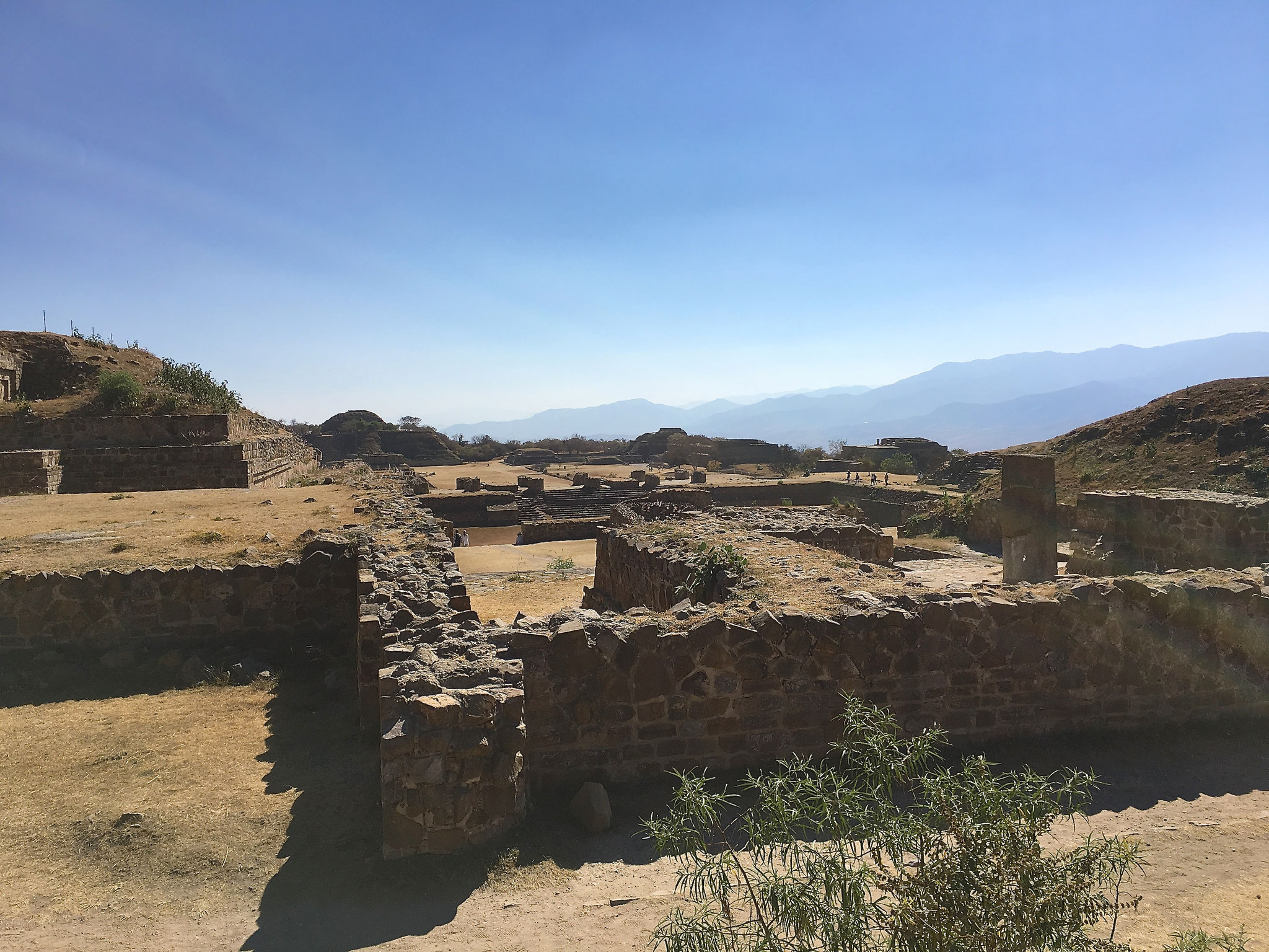 Monte Alban, old ruins from a Zapotec like early civilization