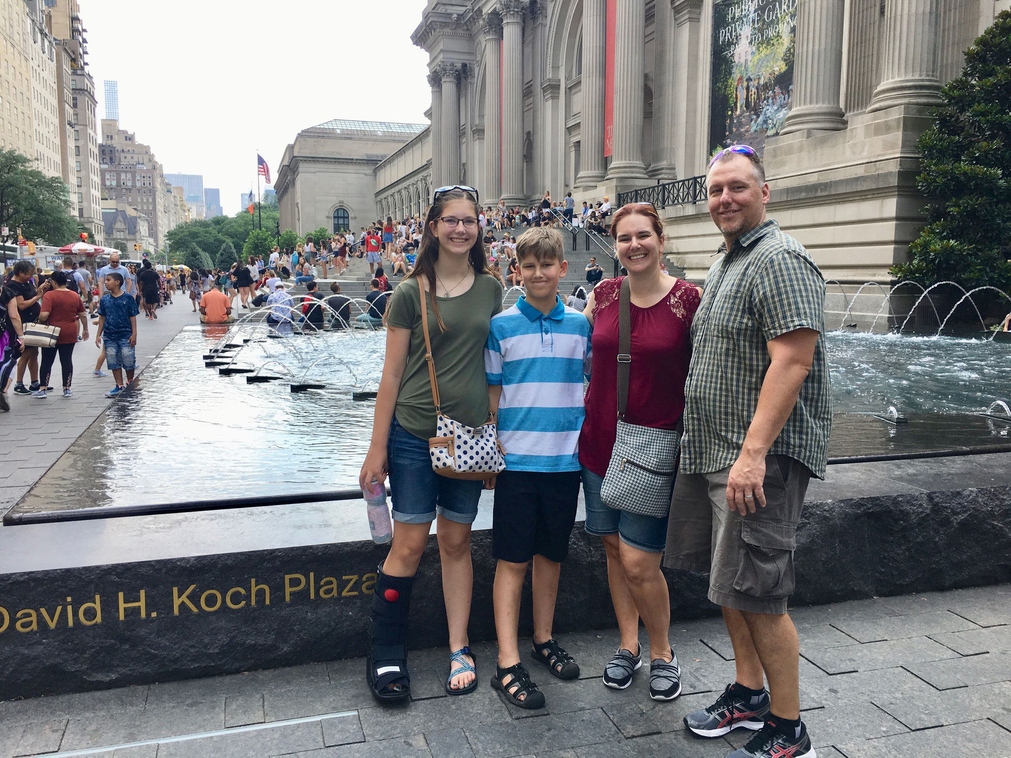 Summer, 2018   Regan, Braden, Connie & Jim McCann at the Metropolitan Museum