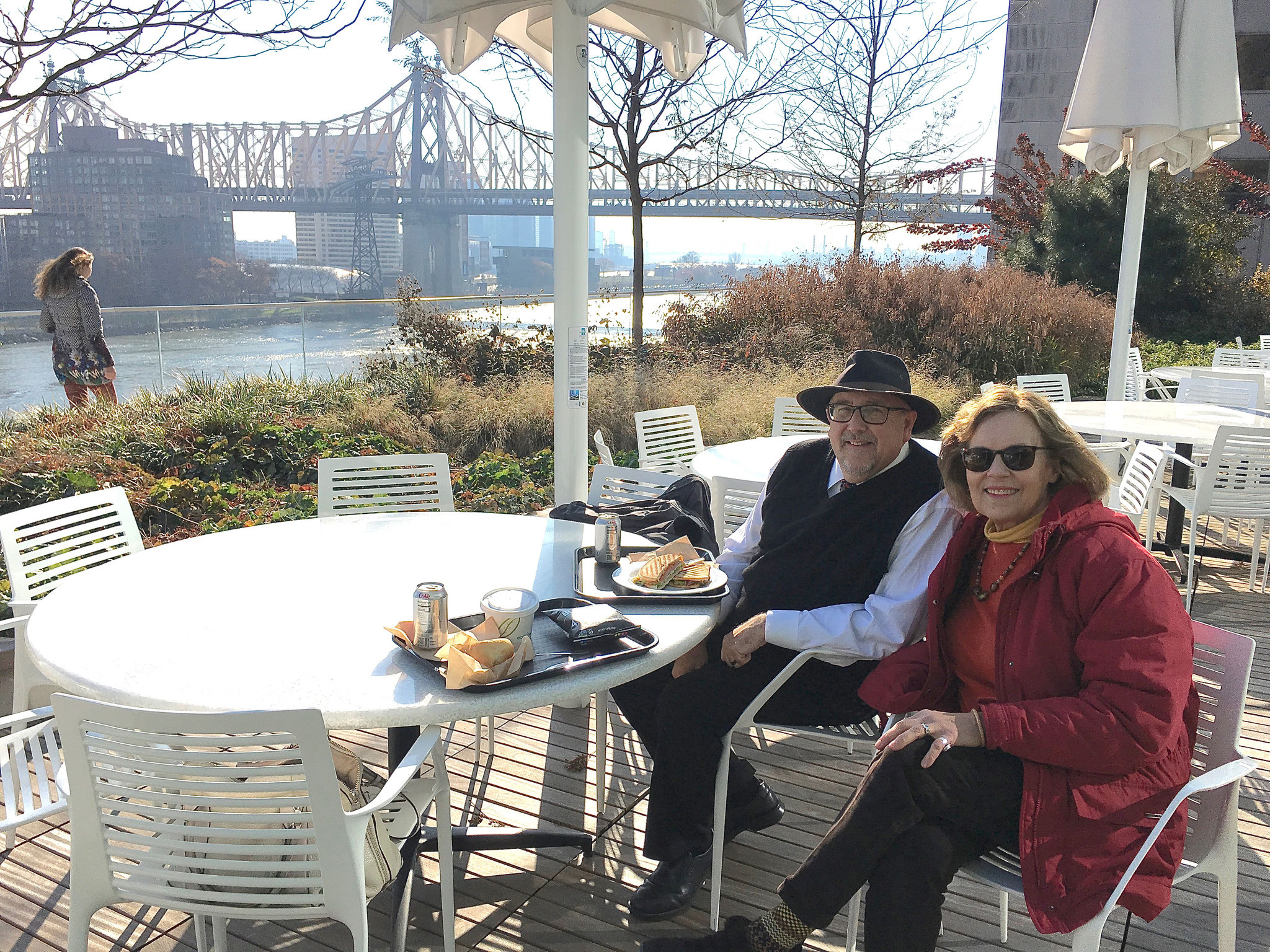 Steve & Lorraine by the 59th St. Bridge, NYC 11/25/19