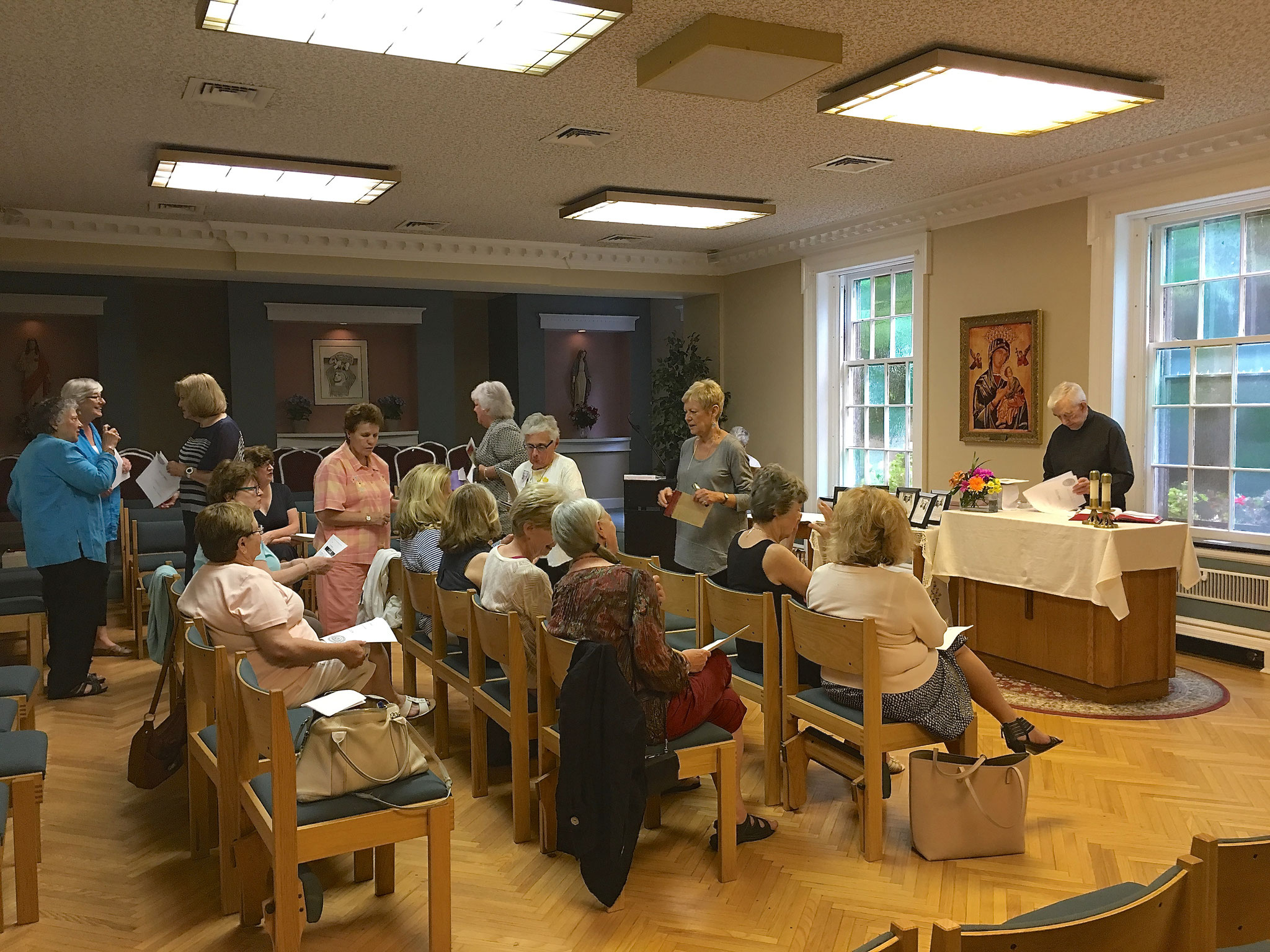 Sunday Mass in the chapel