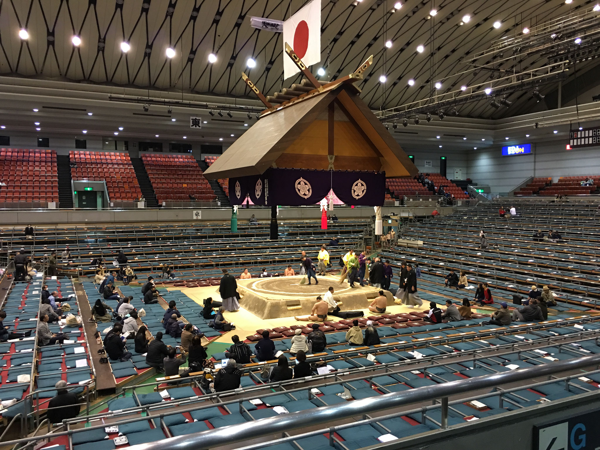 Sumo wrestling, Grand Sumo Tournament, Osaka, Japan