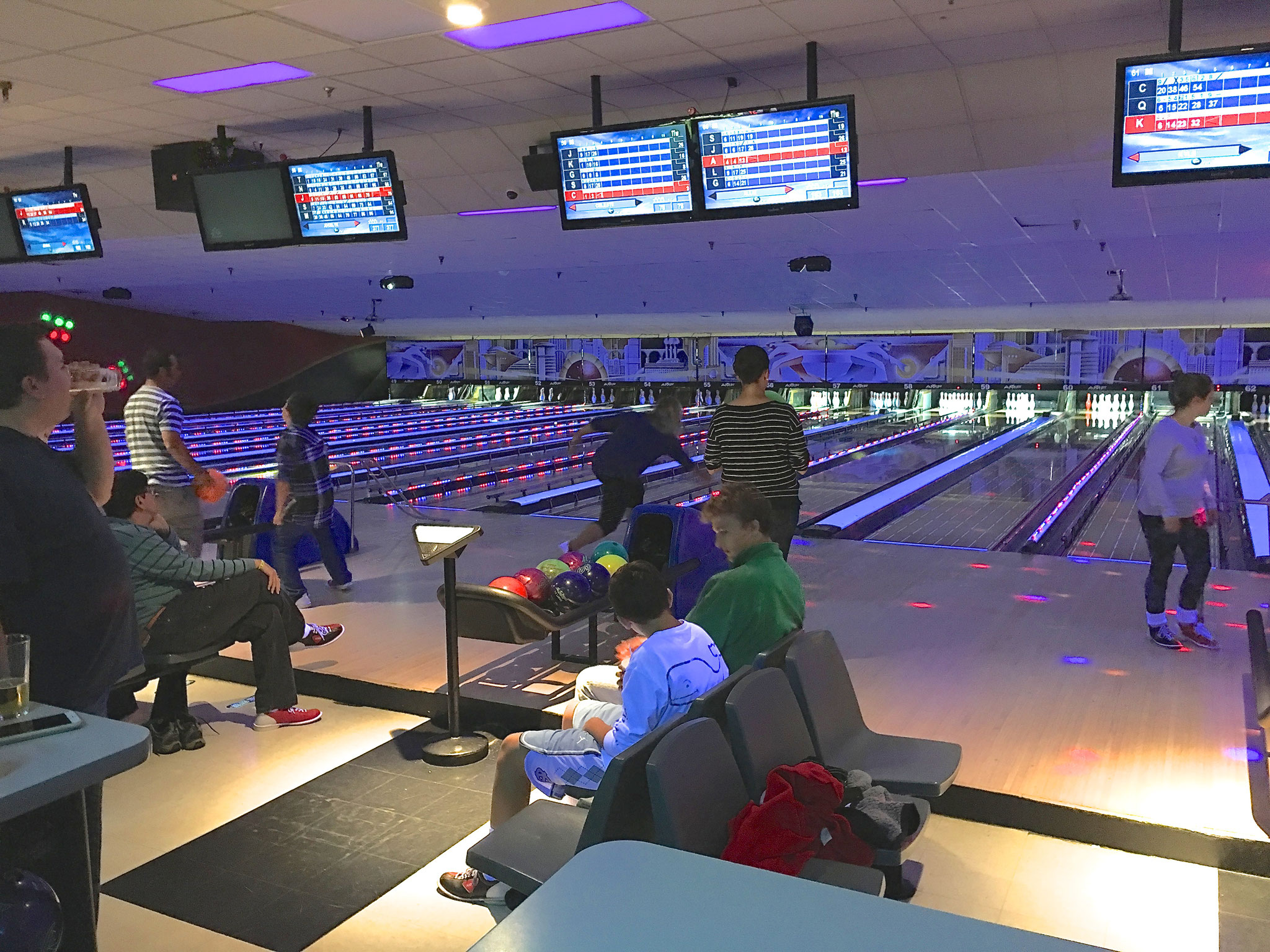 Celebrating Labor Day with a bowling match, Syracuse, NY