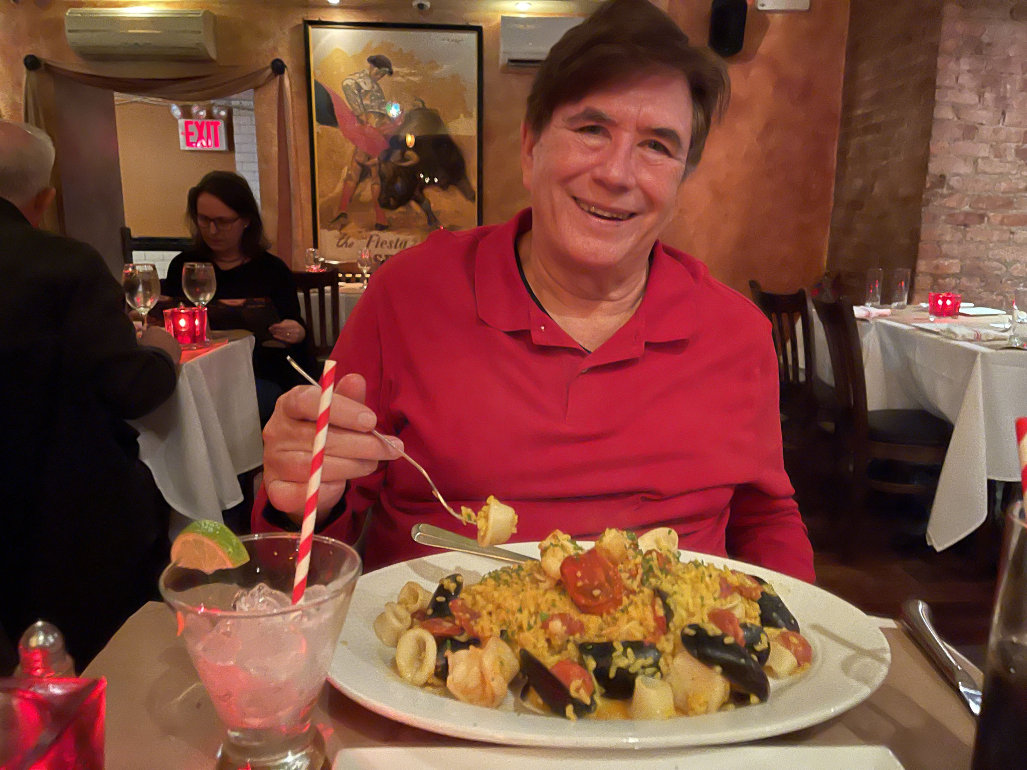 John at Spanish Restaurant on Staten Island, Oct. 2021