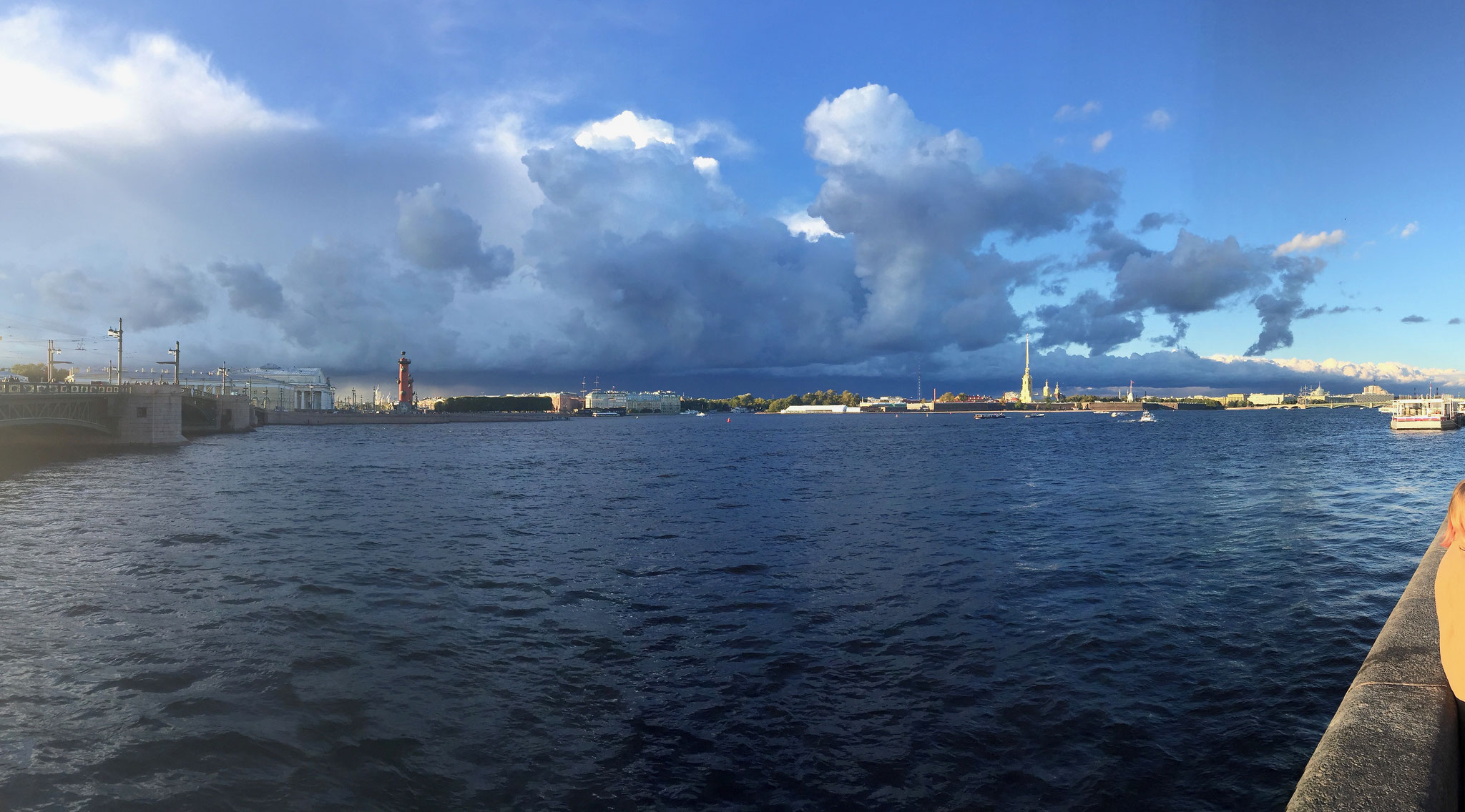 looking out at Peter & Paul Fortress, Neva River