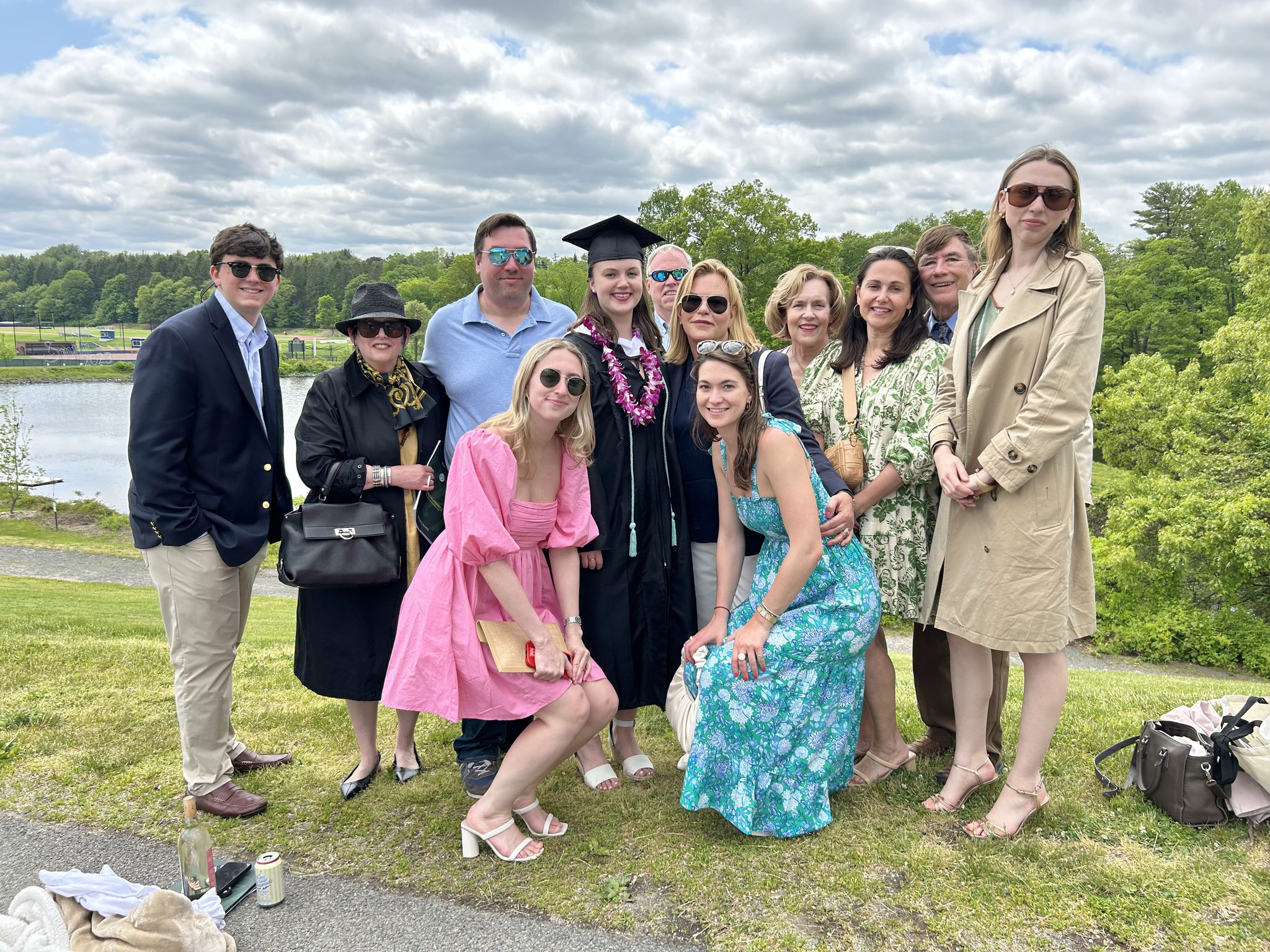 Stuart 3d, Liz Scheller, Greg, Emma, Kate, Stuart, Celeste, Ellie, Lorraine, Allie, John & Gabby at Paradise Pond after the ceremony