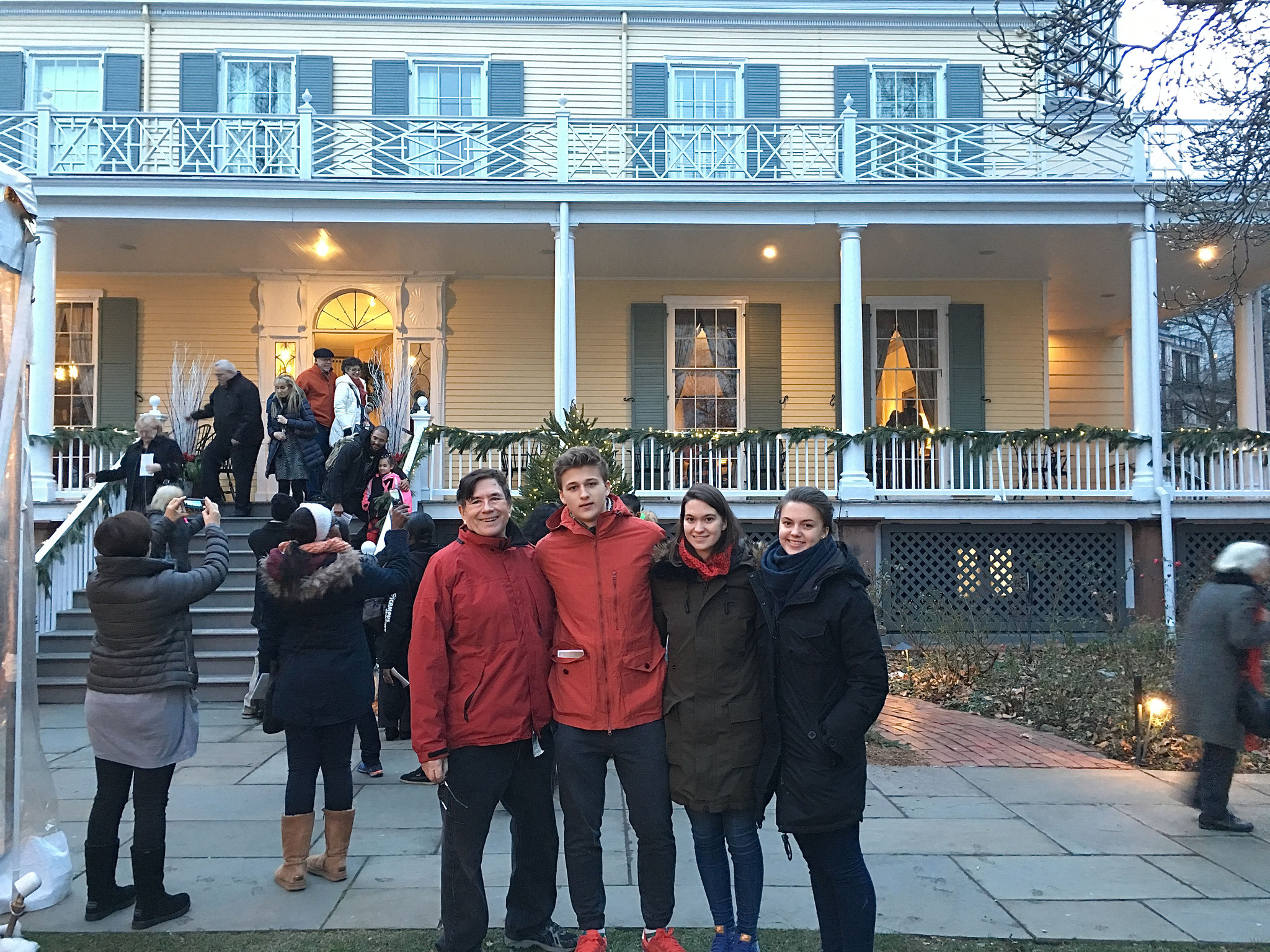 John, Jack, Ellie & Kate outside of Gracie Mansion, Dec. 21, 2016