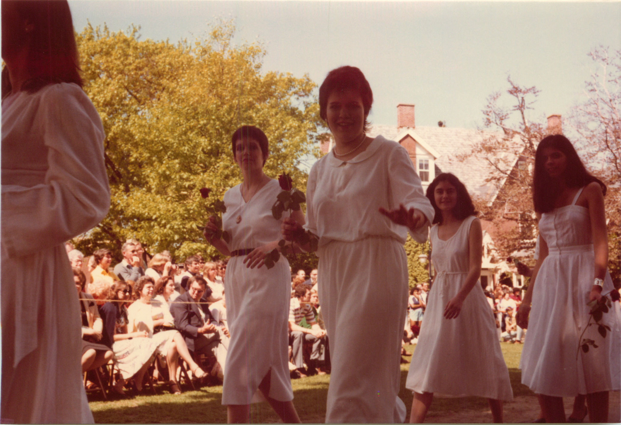 Liz Scheller and Celeste, graduation, 1980