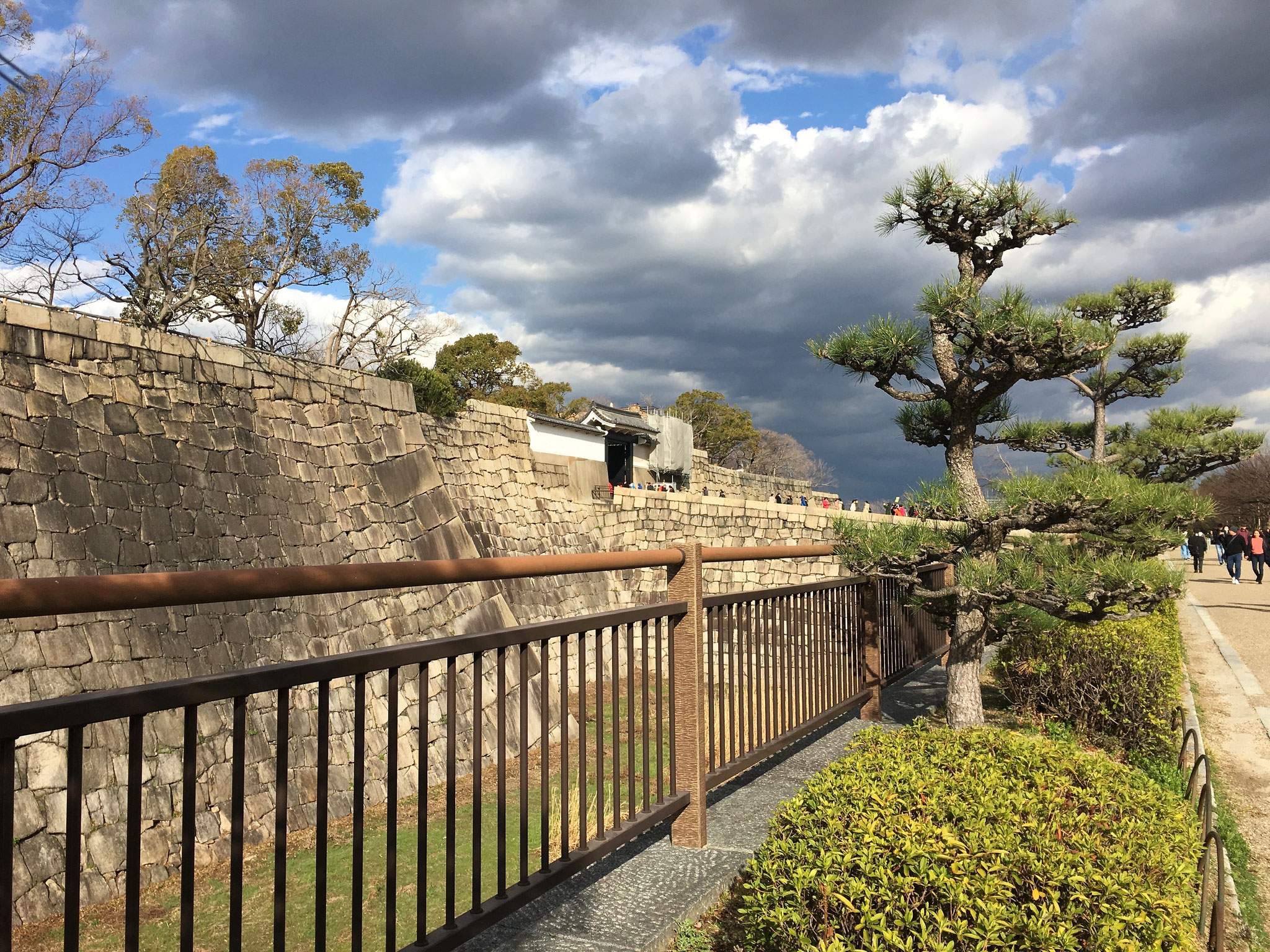 Osaka Castle entrance.