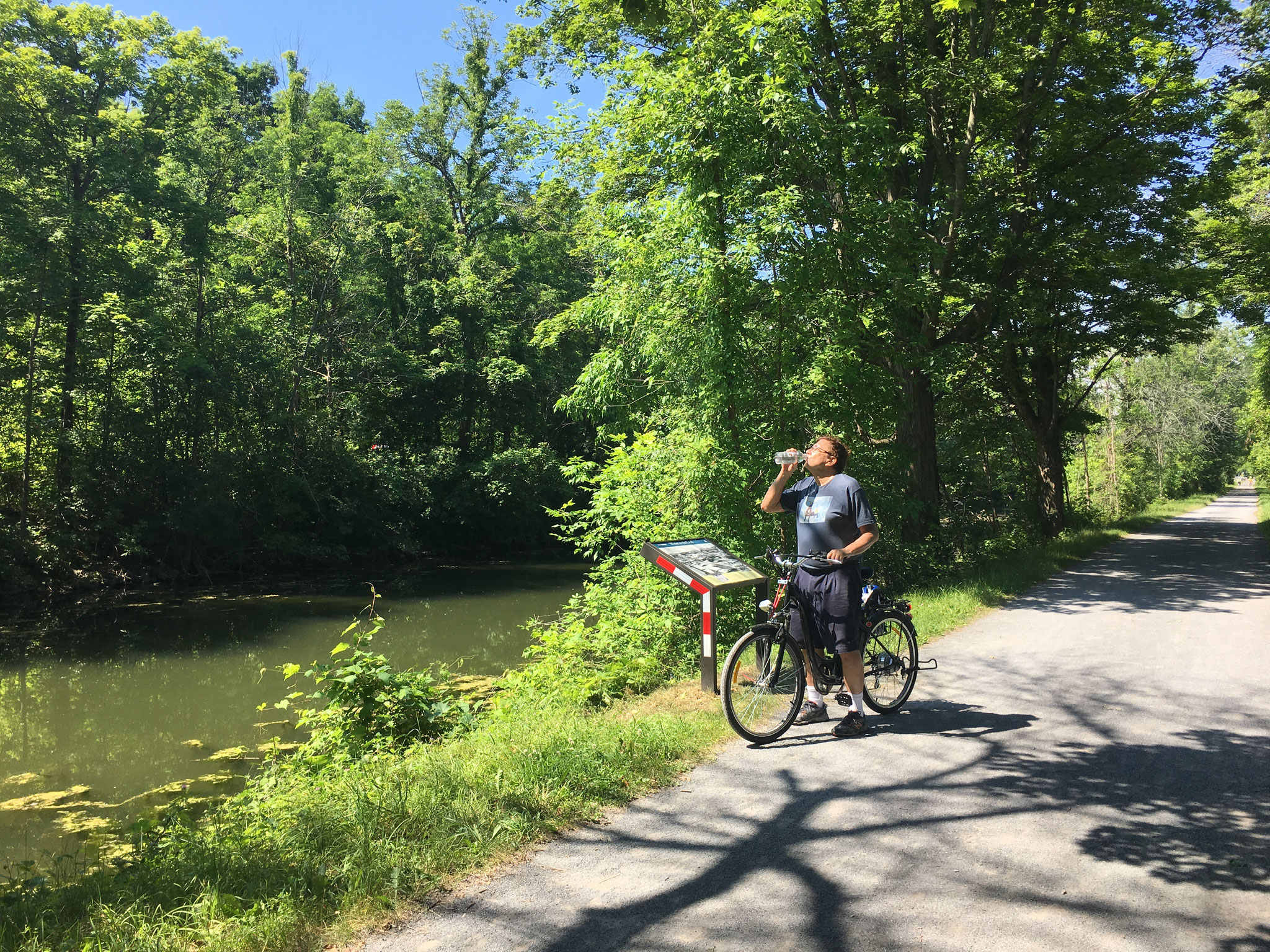 Bike Trip to Green Lakes, July, 2019, along the Erie Canal Trail