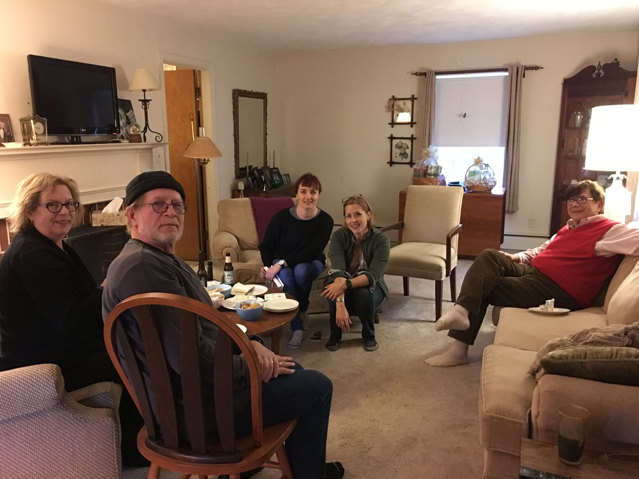 Having appetizers, Lockwood Rd. Syracuse, NY, Oct. 2018