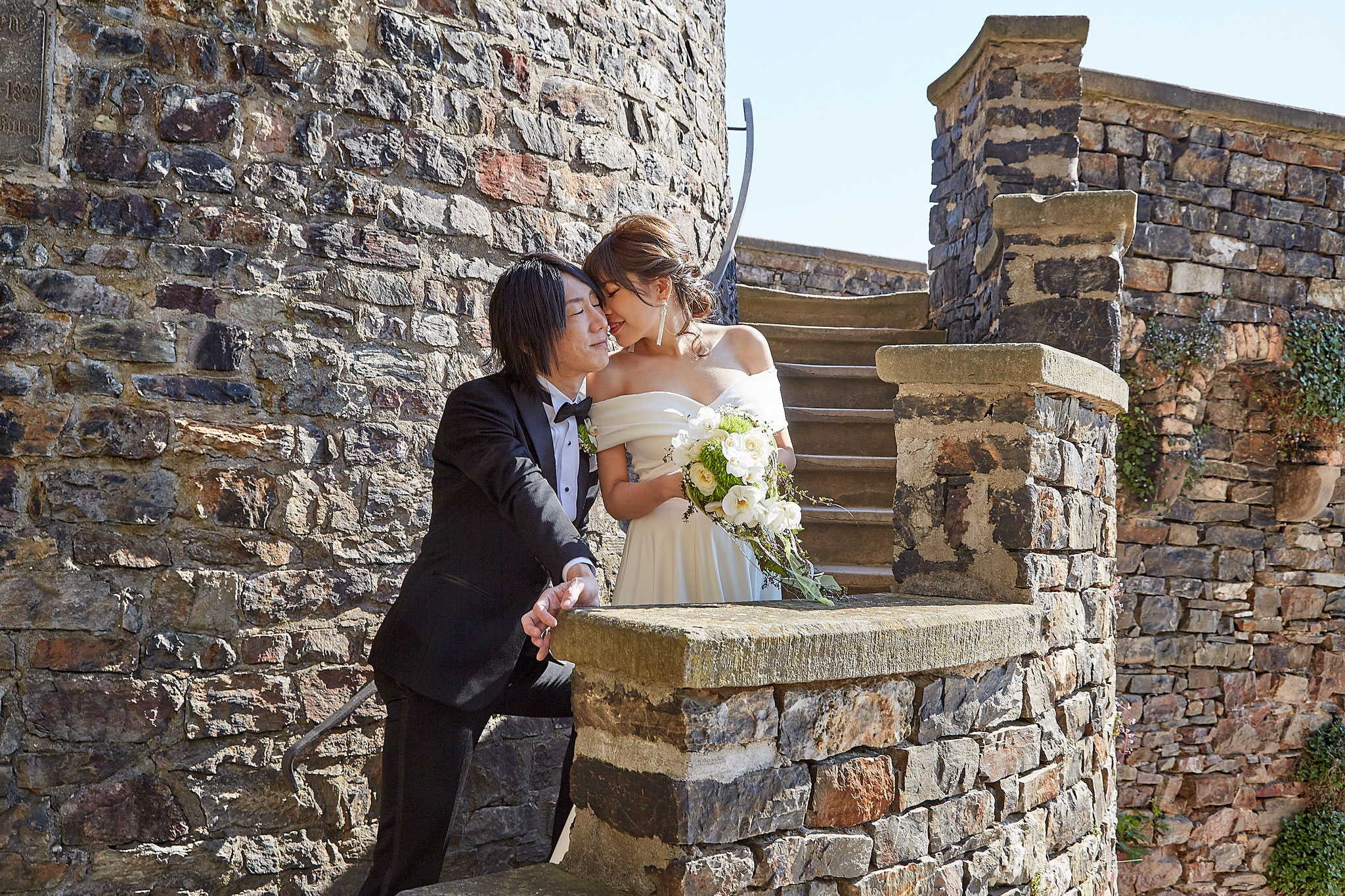 glückliches Hochzeitspaar - Hochzeitsfotograf Wiesbaden
