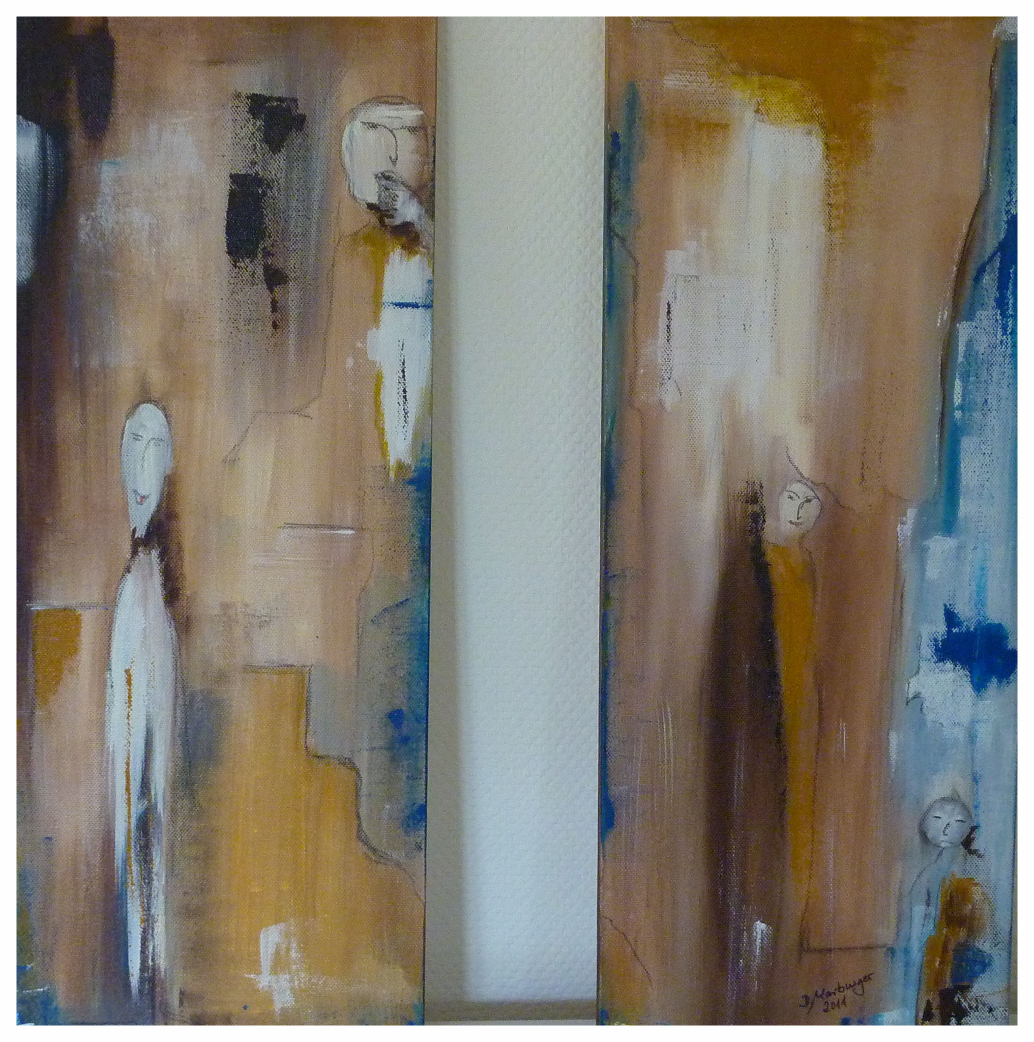 Figuren I und II , je 20 x 50 , 2011