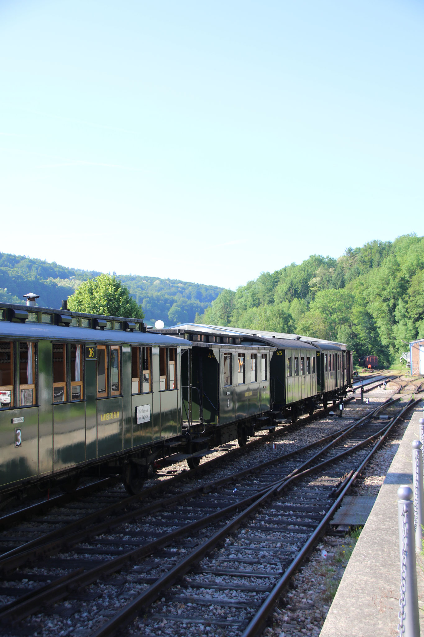 Wagons der Kanderntalbahn