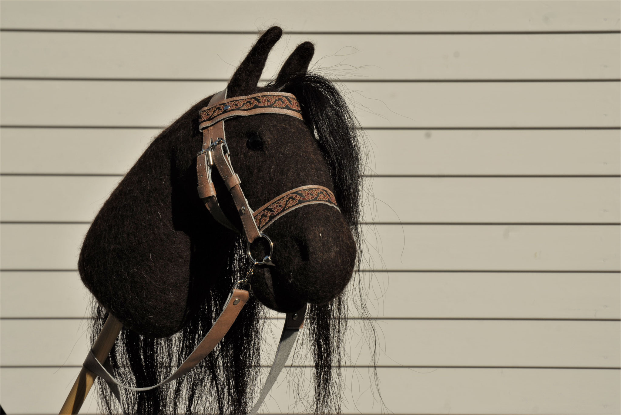 Hobby Horse/Steckenpferd mit Echthaarmähne