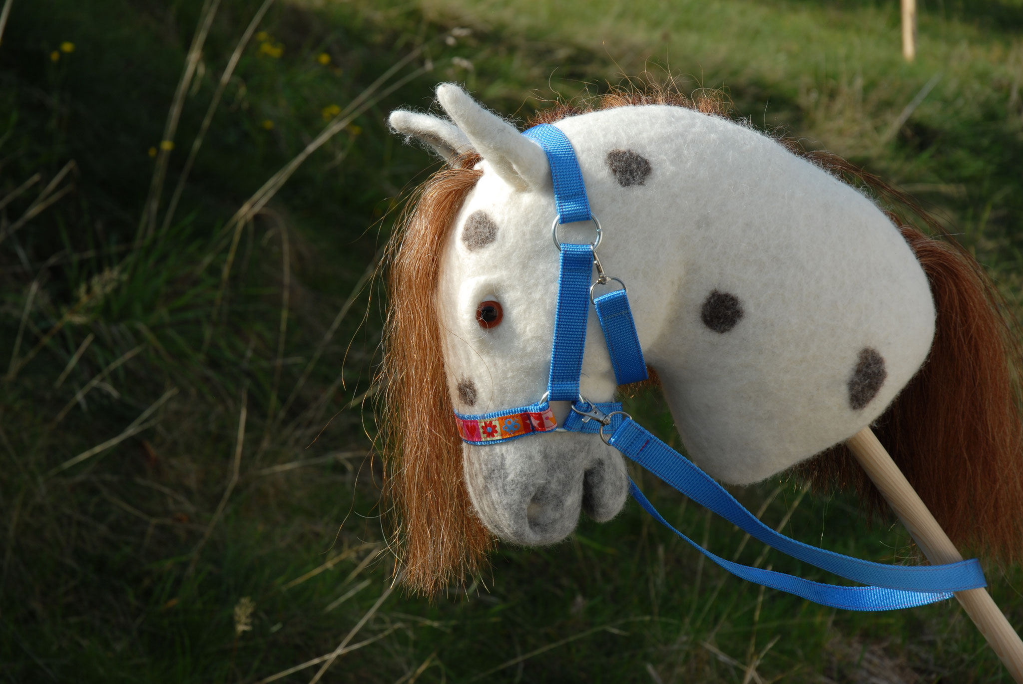 Hobby Horse/Steckenpferd mit Echthaarmähne