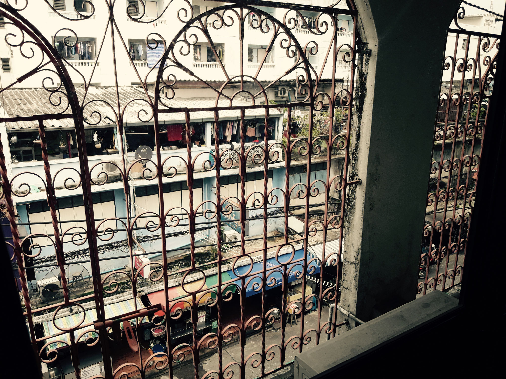 Blick aus meinem Fenster in Bangkok 