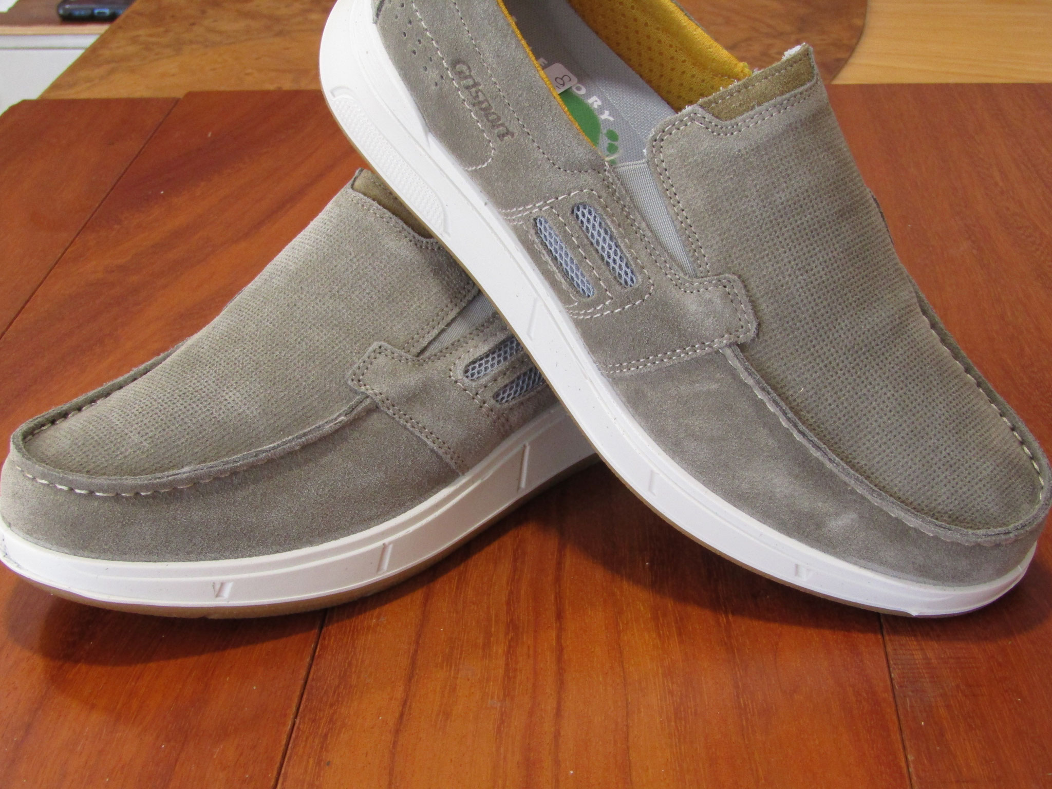 Pantofola in nabuck tortora soletto memory foam suola multidensità