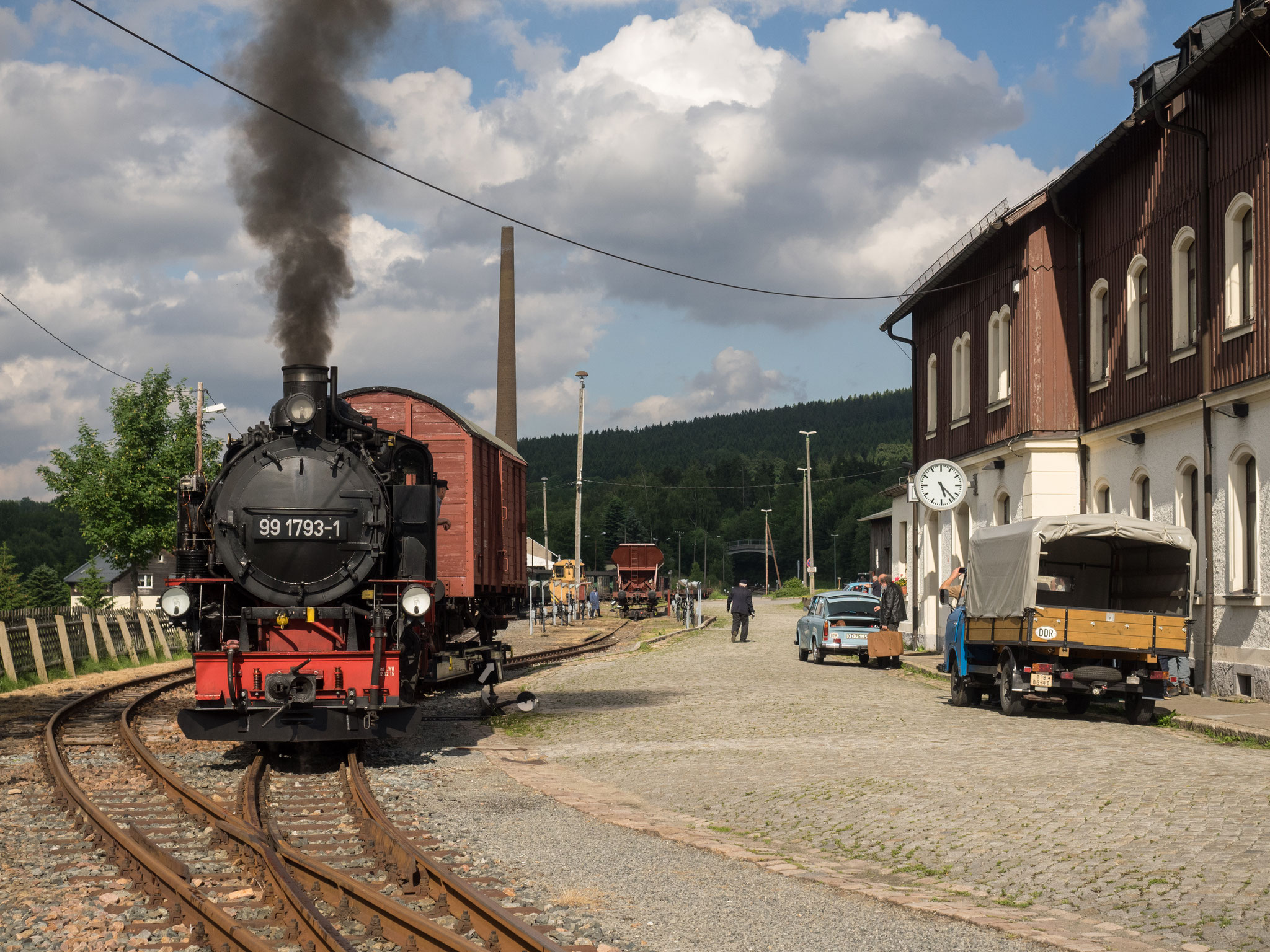 Rangieren in der Rollwagengrube