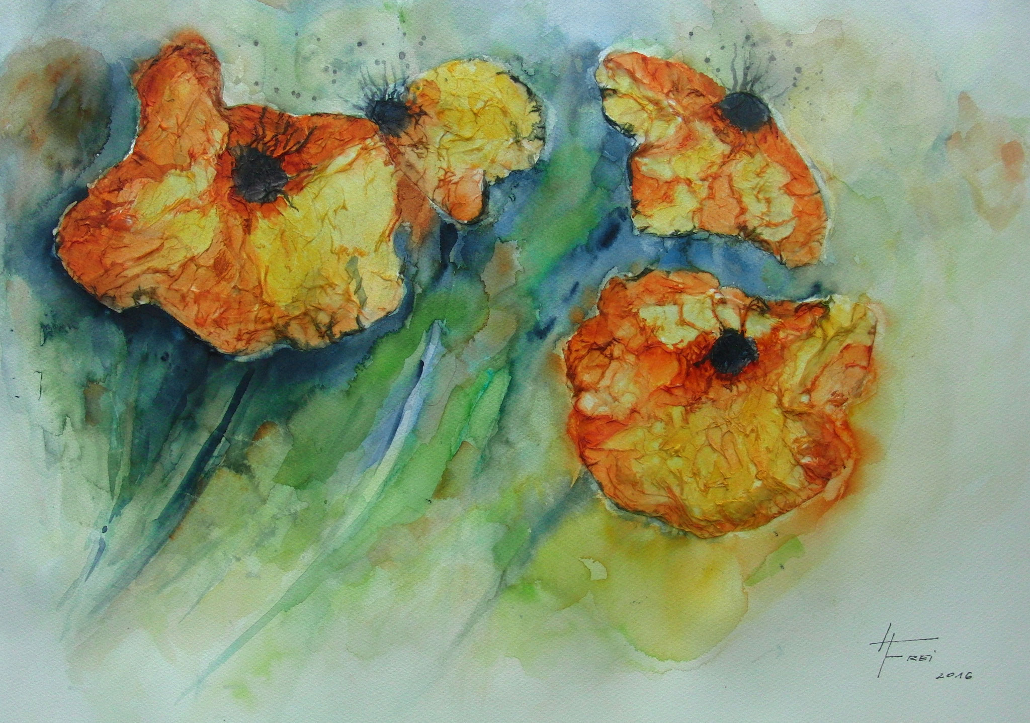 ART HFrei - "Madeira-Mohn" - Aquarell - 2016