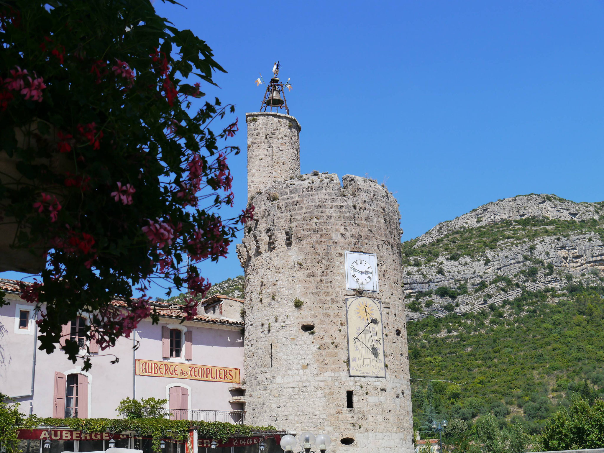 La tour de l'horloge d'Anduze-Gard