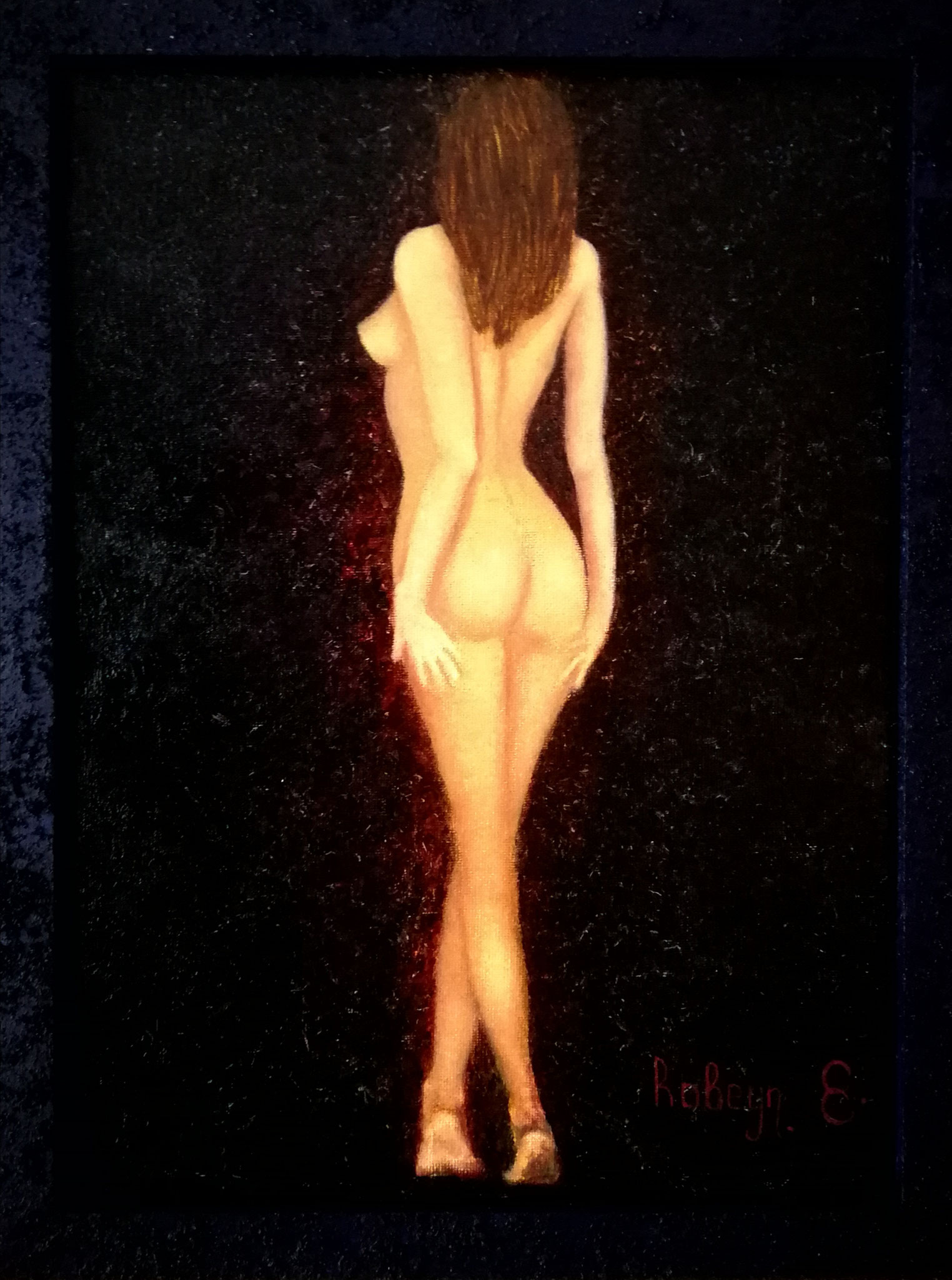 "Nude model #1" - oil, canvas 40x30  Exhibition "Sensuality" Tongeren August 2018 