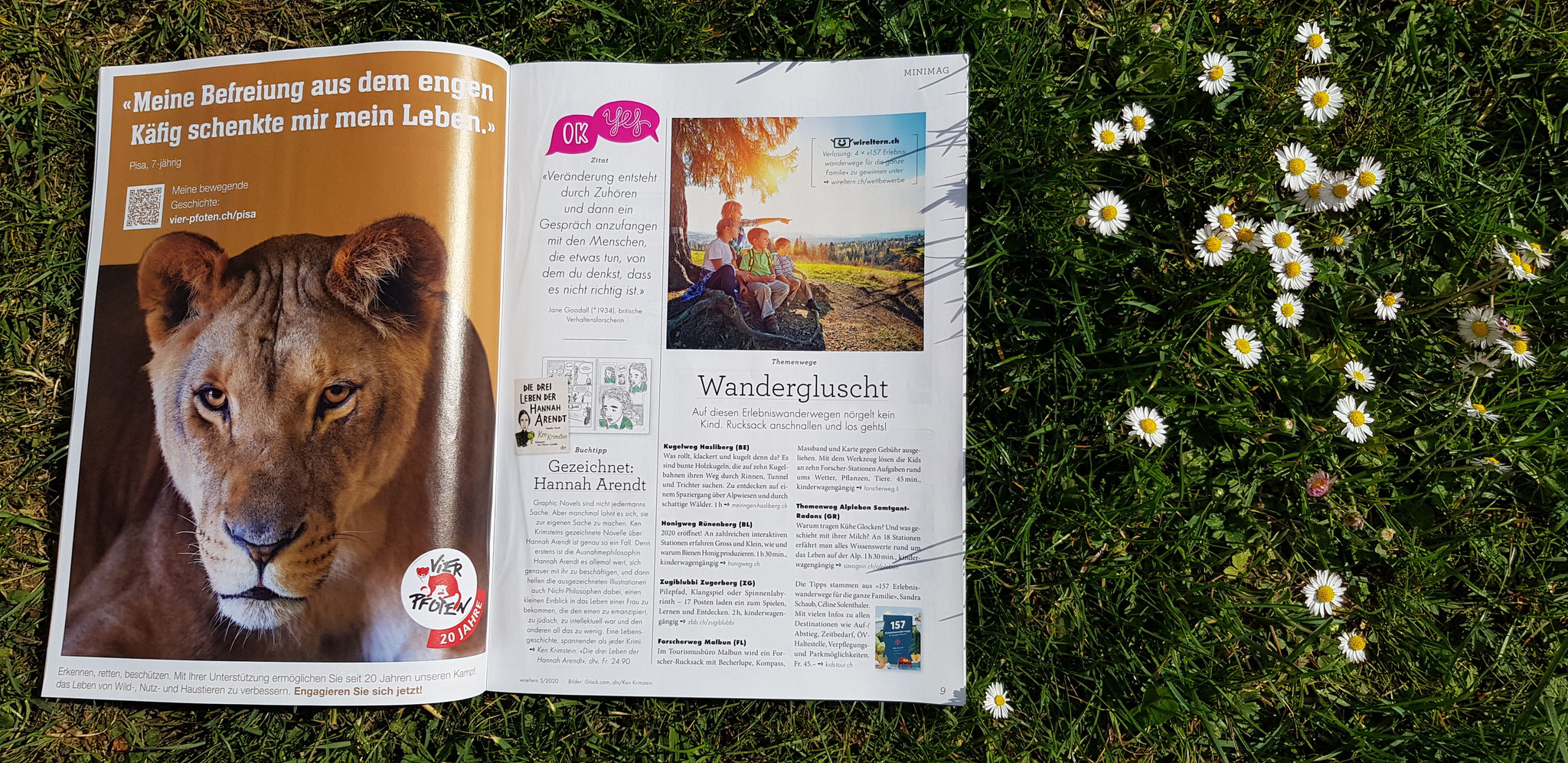 Wettbewerb vier Wanderbücher zu gewinnen, viel Glück!