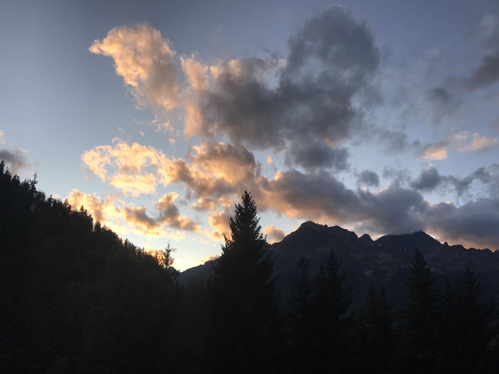 Extraordinary skies from the chalet