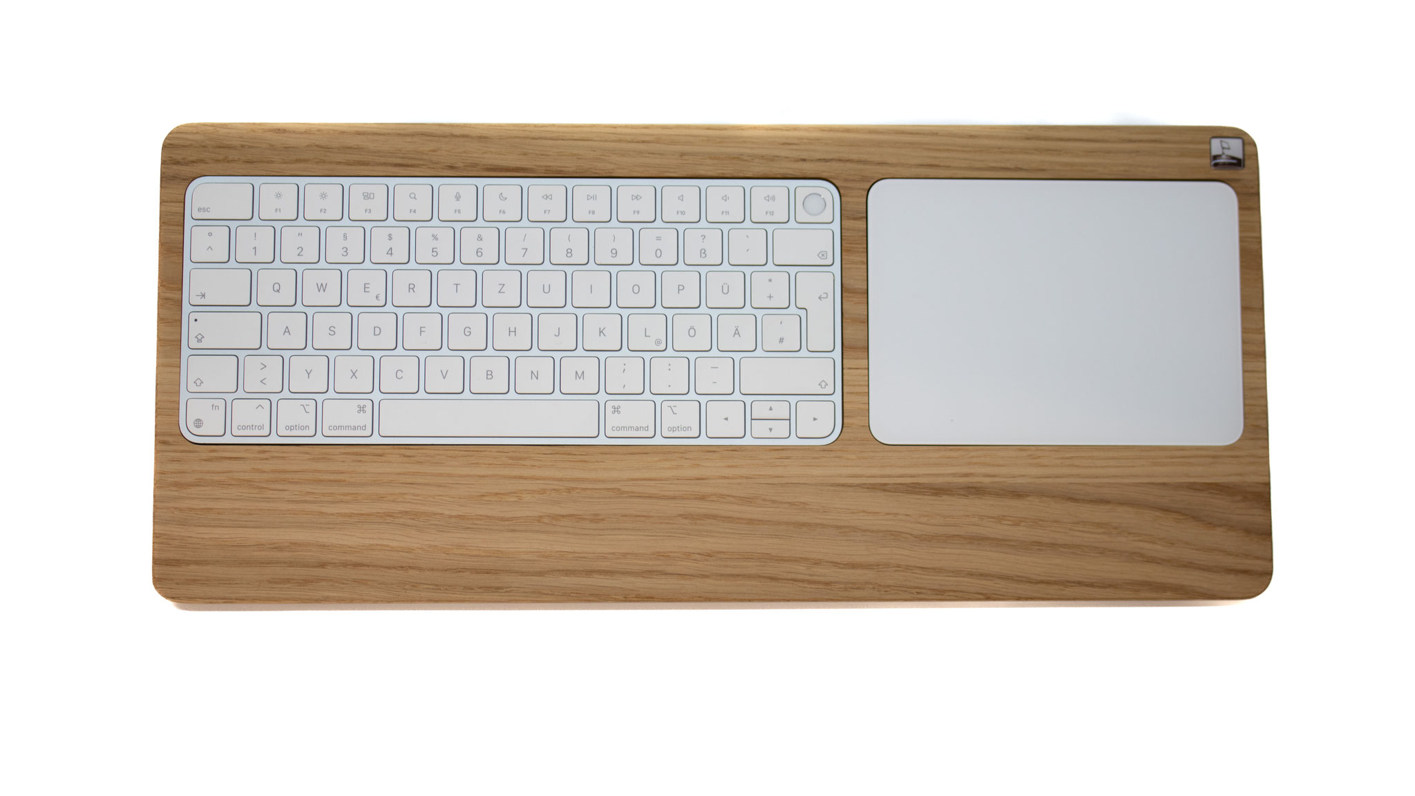 Woodys TrackpadTray aus Eichenholz