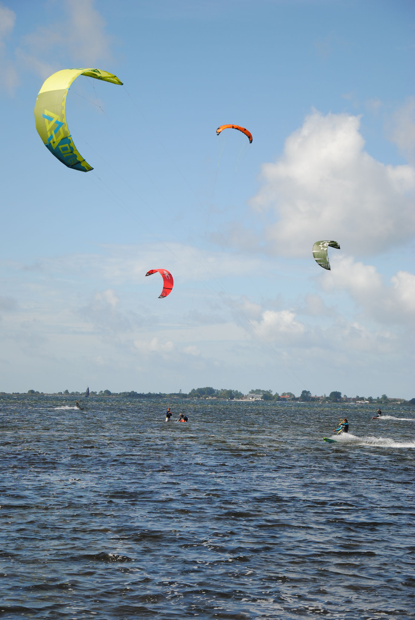 Kitesurfen am Wieker Bodden